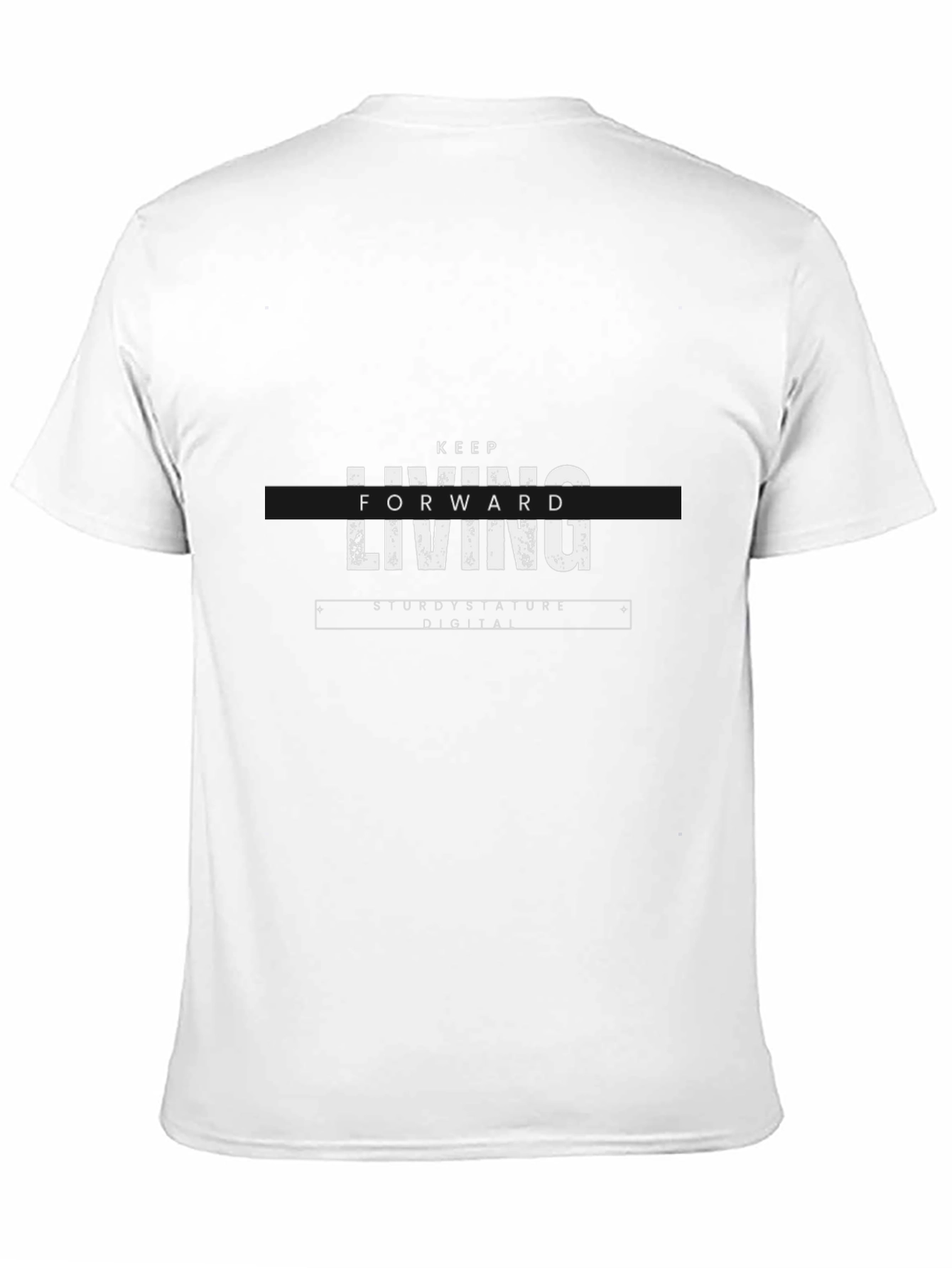 Keep Living Forward Black Graphic Tee
