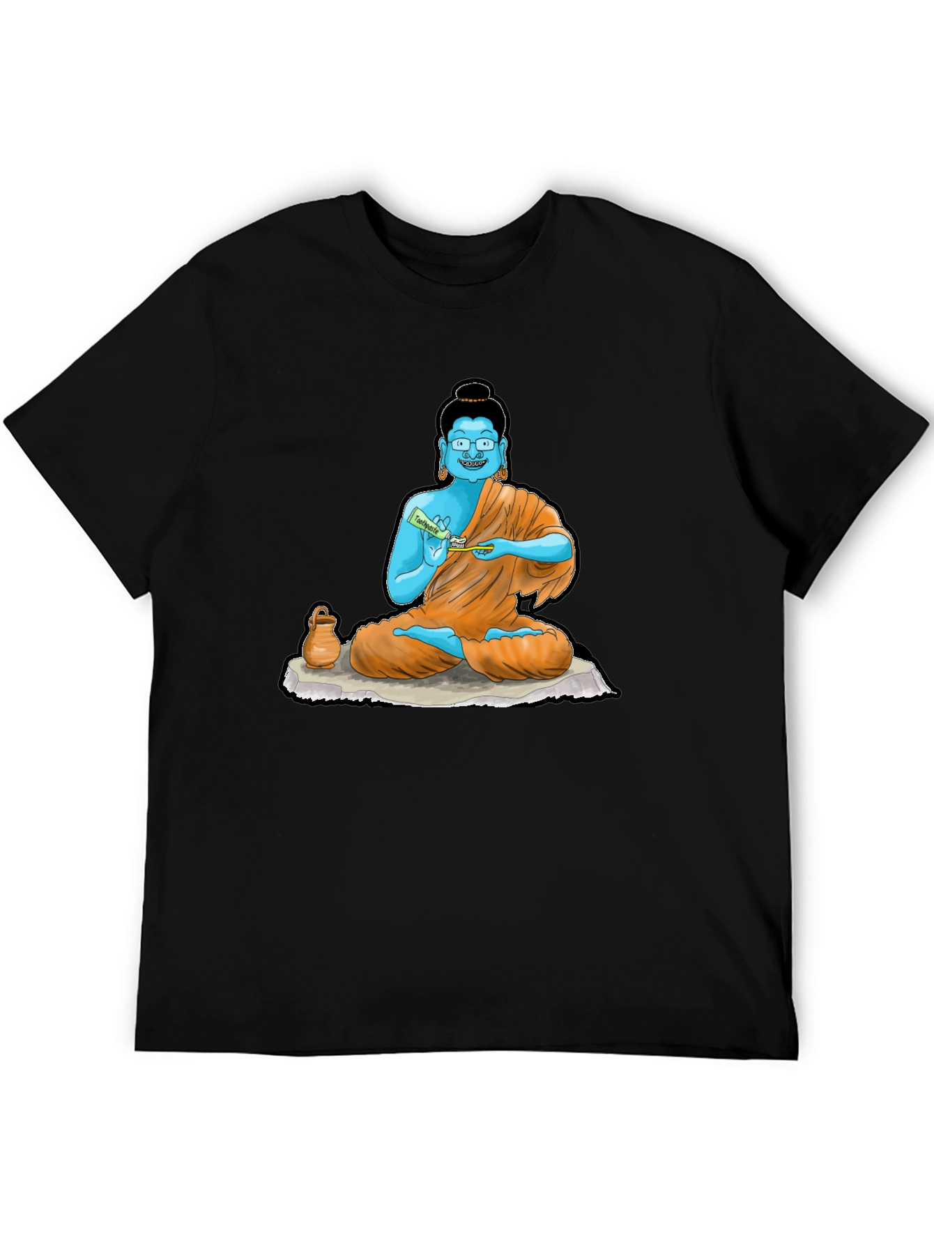 Buddha Toothpaste Graphic Tee - Unique Design