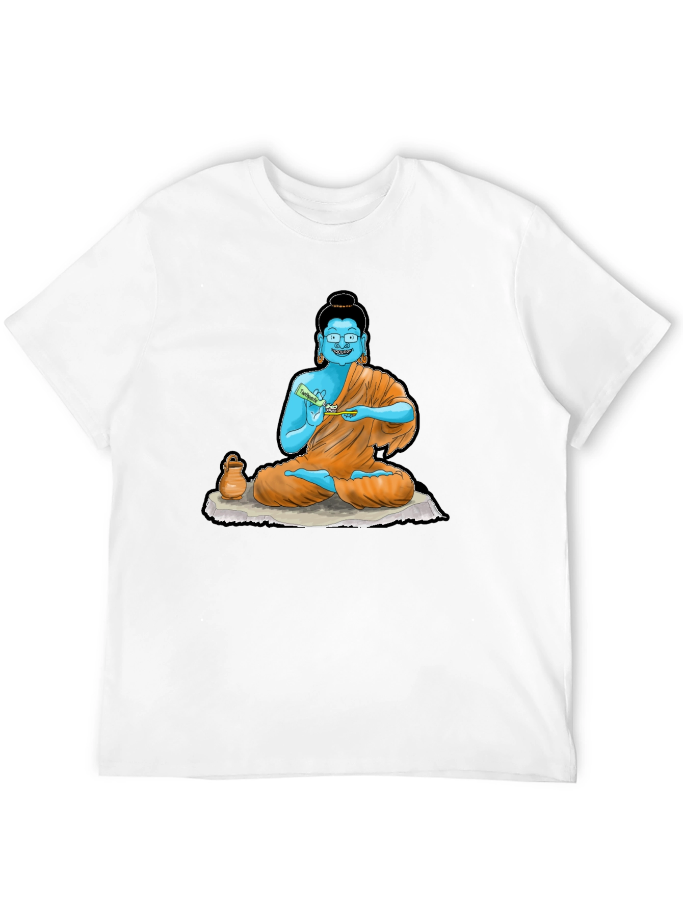 Buddha Toothpaste Graphic Tee - Unique Design
