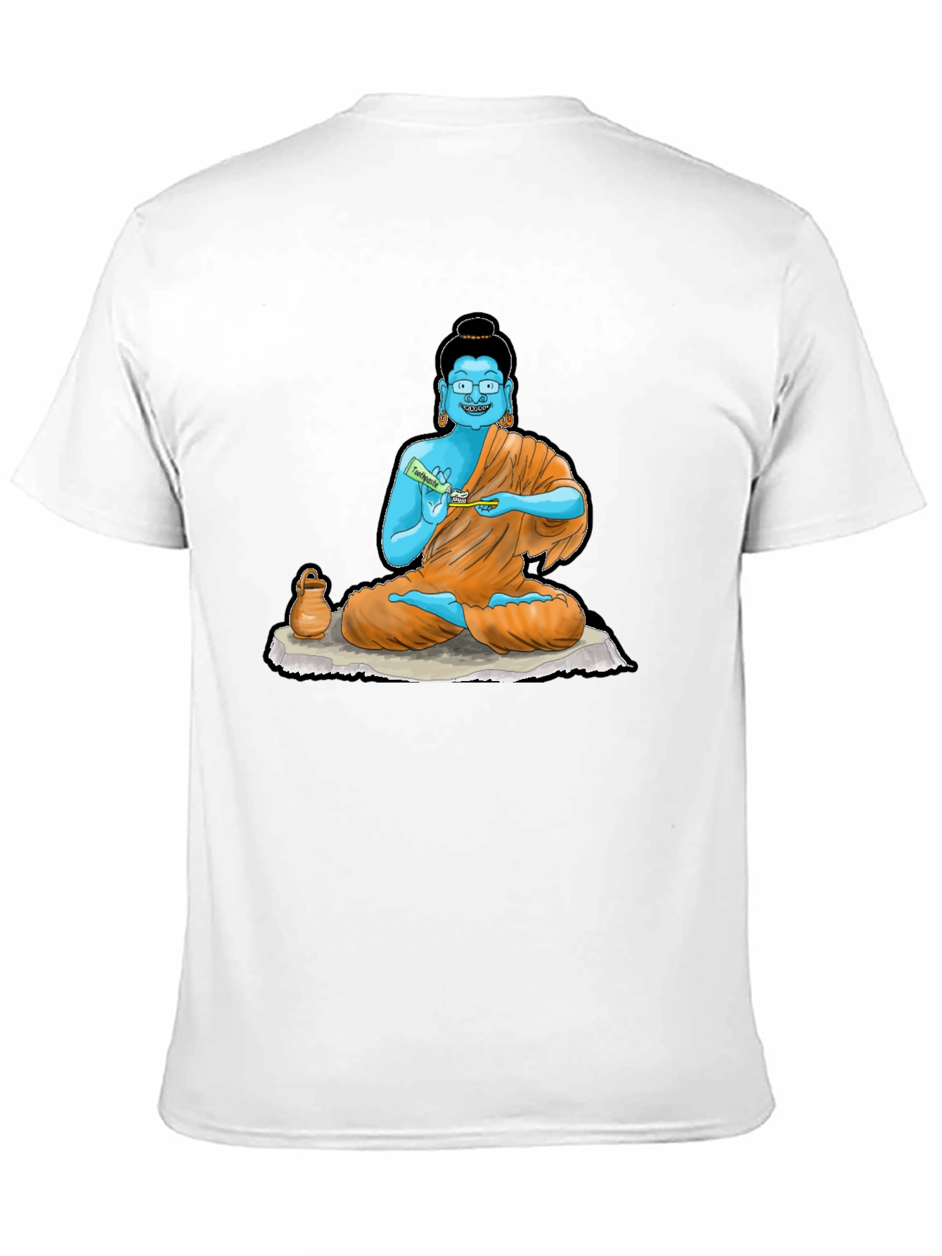 Buddha Toothpaste Graphic Tee - Unique Design
