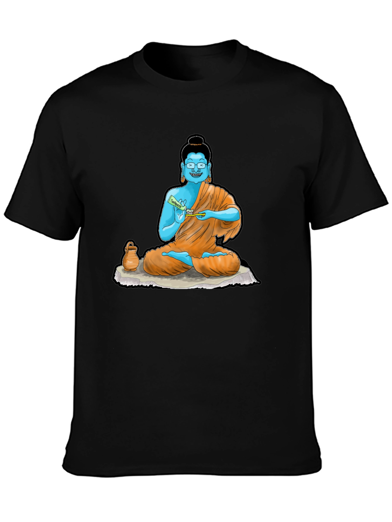 Buddha Toothpaste Graphic Tee - Unique Design