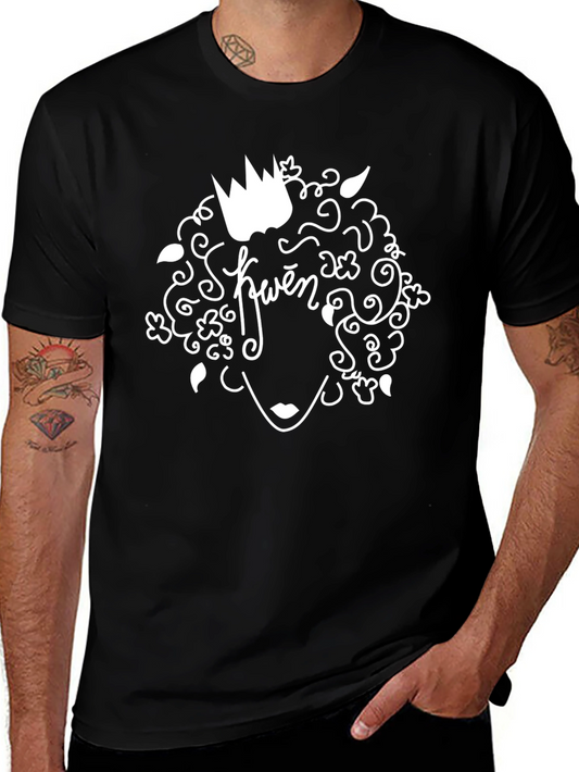 Queen Graphic Tee - Black Cotton Shirt