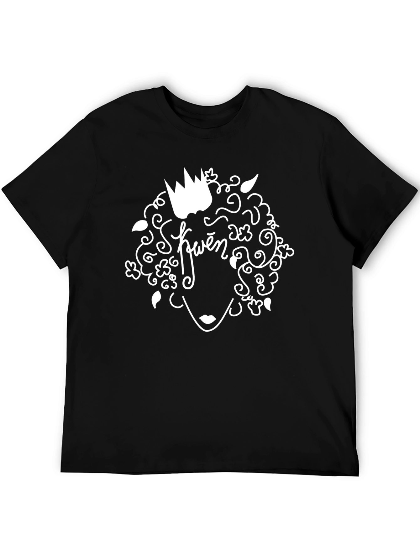 Queen Graphic Tee - Black Cotton Shirt