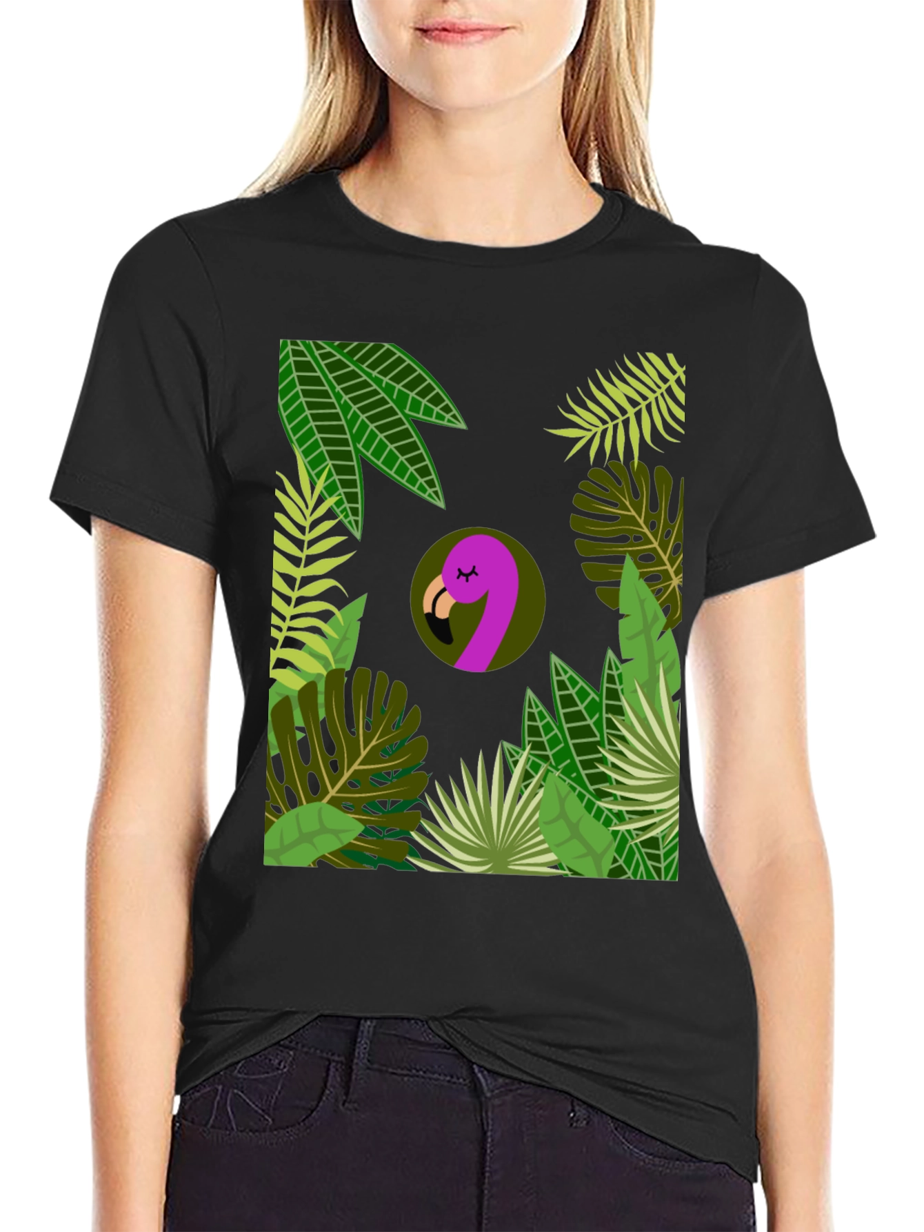Tropical Flamingo Graphic Tee