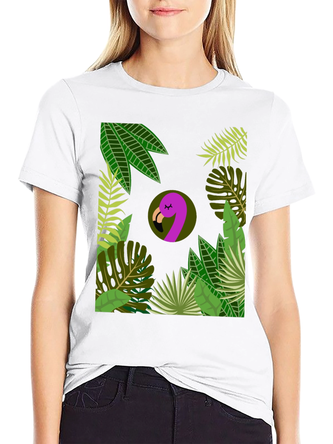 Tropical Flamingo Graphic Tee
