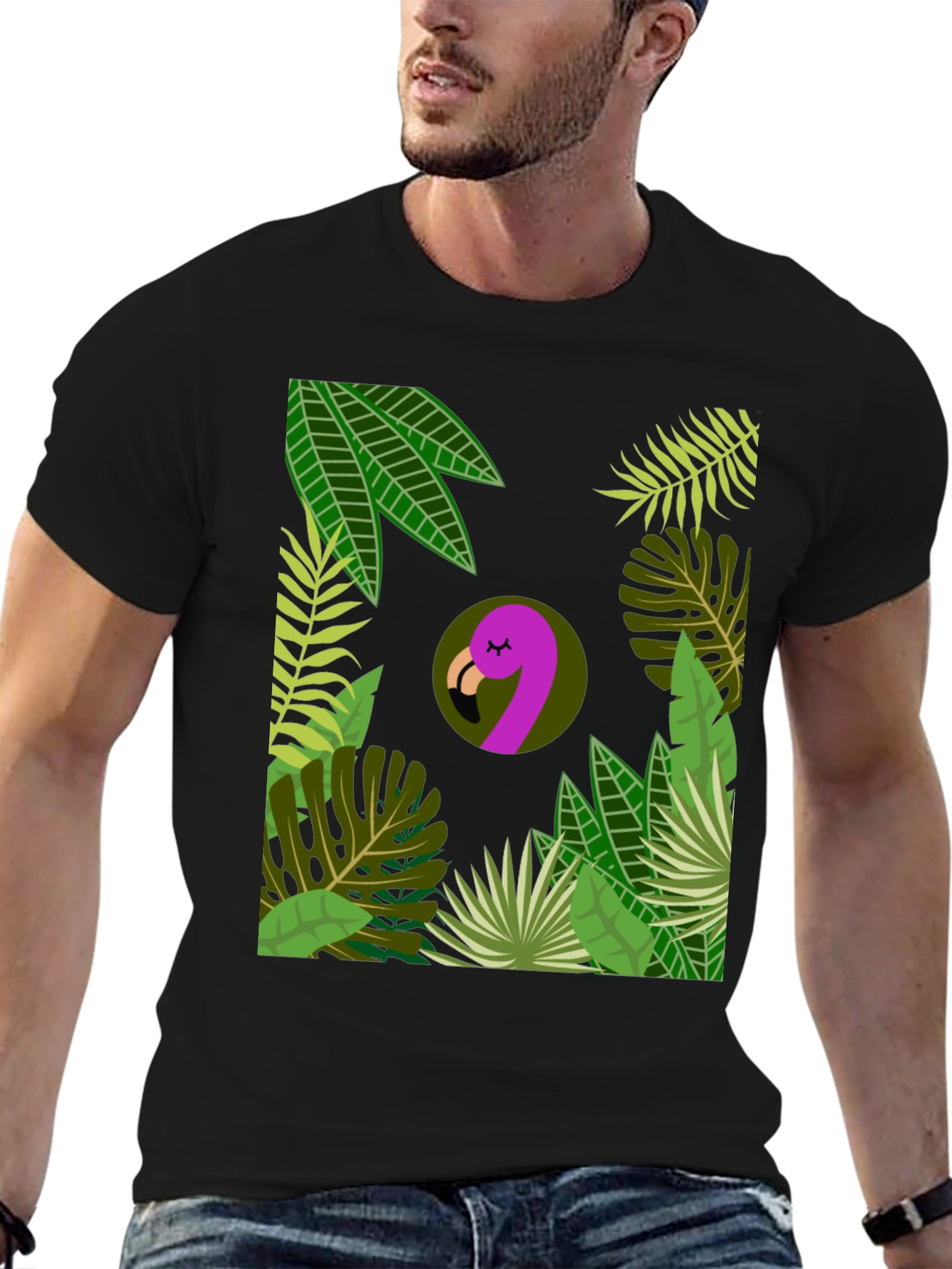 Tropical Flamingo Graphic Tee