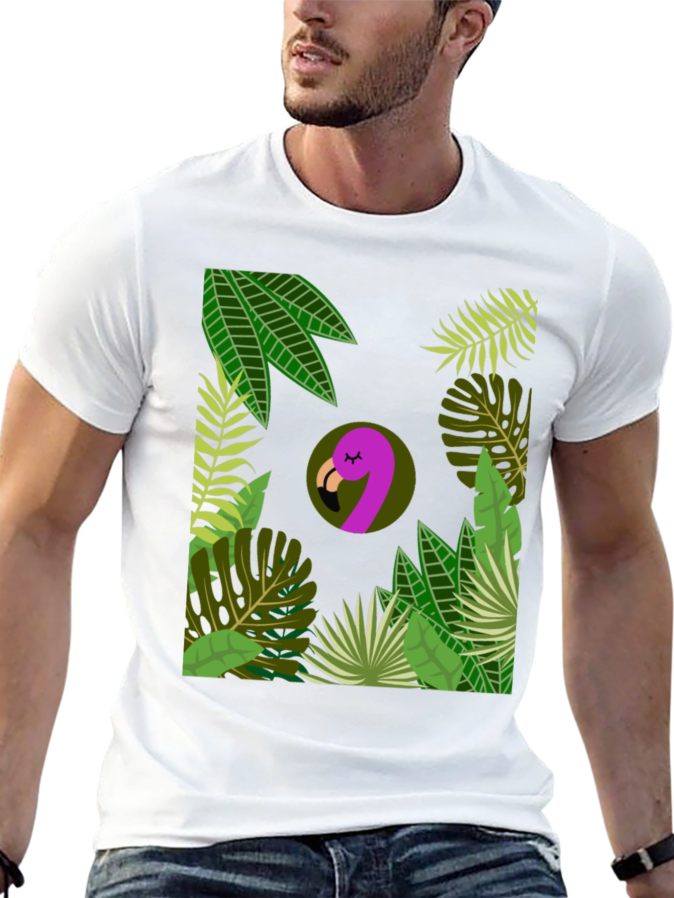 Tropical Flamingo Graphic Tee