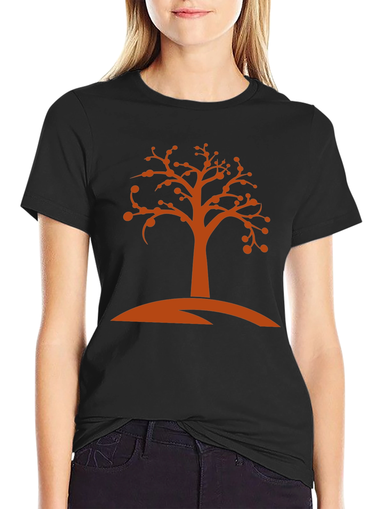 Modern Tree Graphic Tee - Stylish Unisex T-Shirt