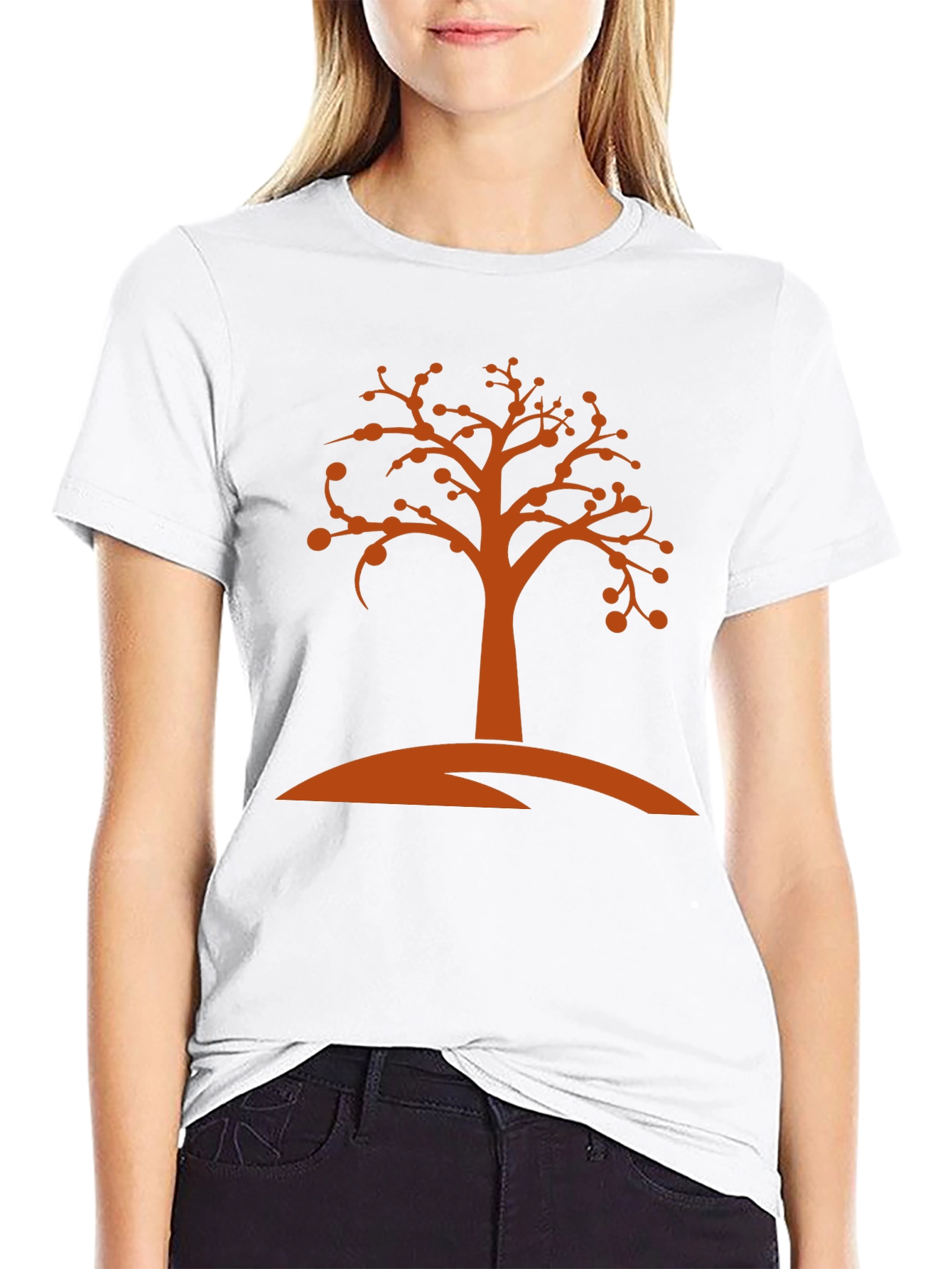 Modern Tree Graphic Tee - Stylish Unisex T-Shirt