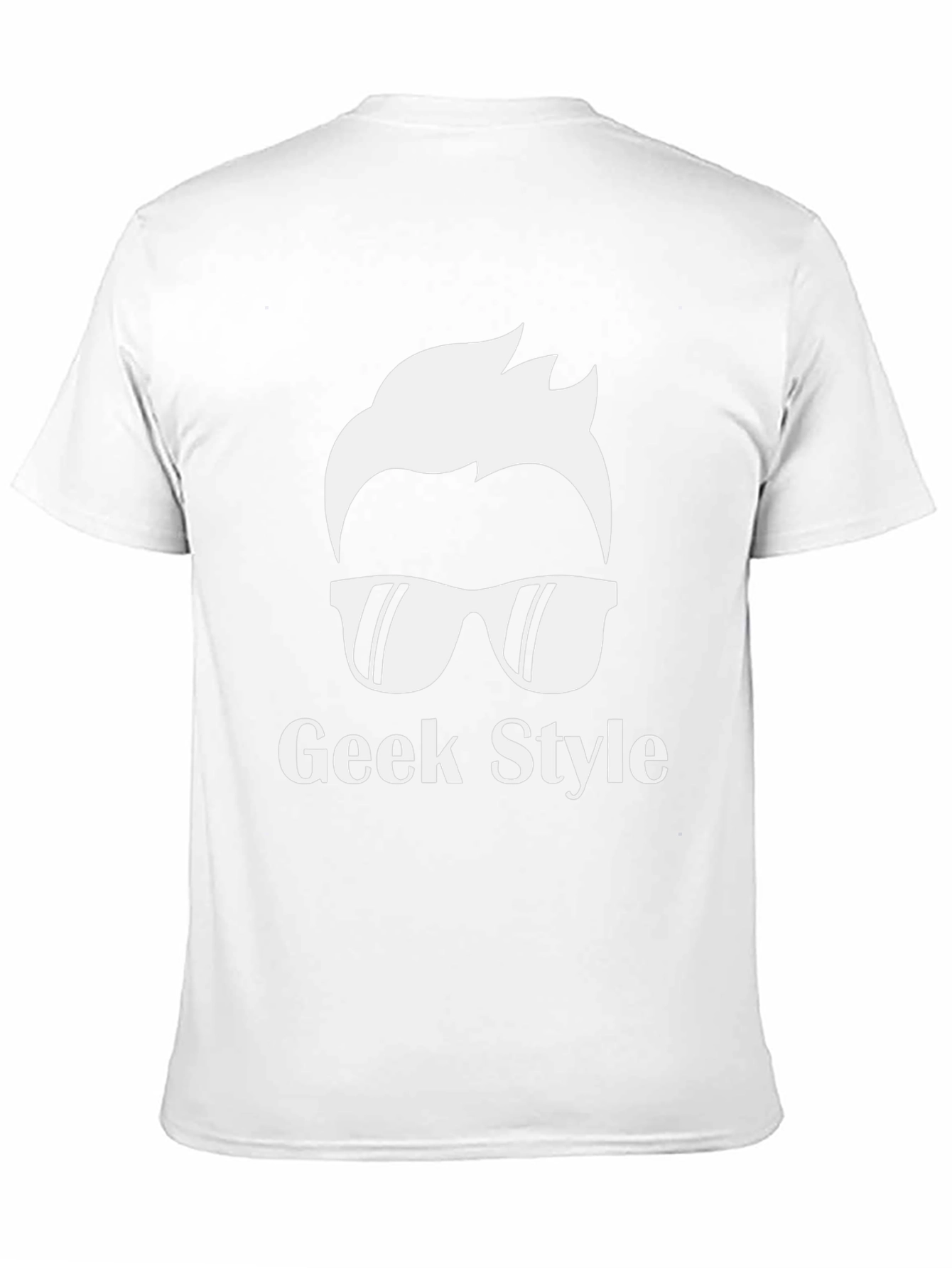 Geek Style Graphic Tee - Black Casual T-Shirt