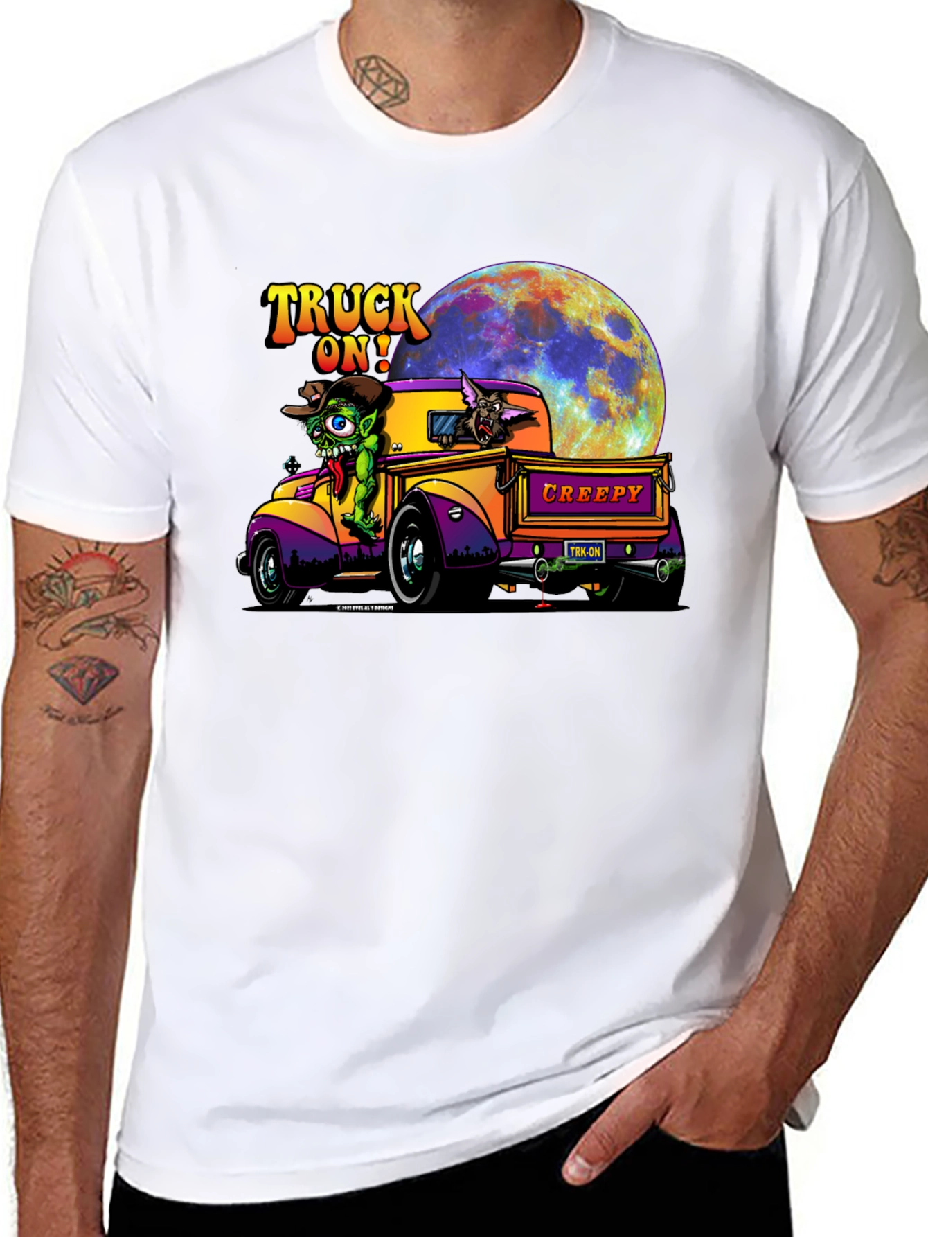 Truck On! Creepy Cartoon Graphic Tee
