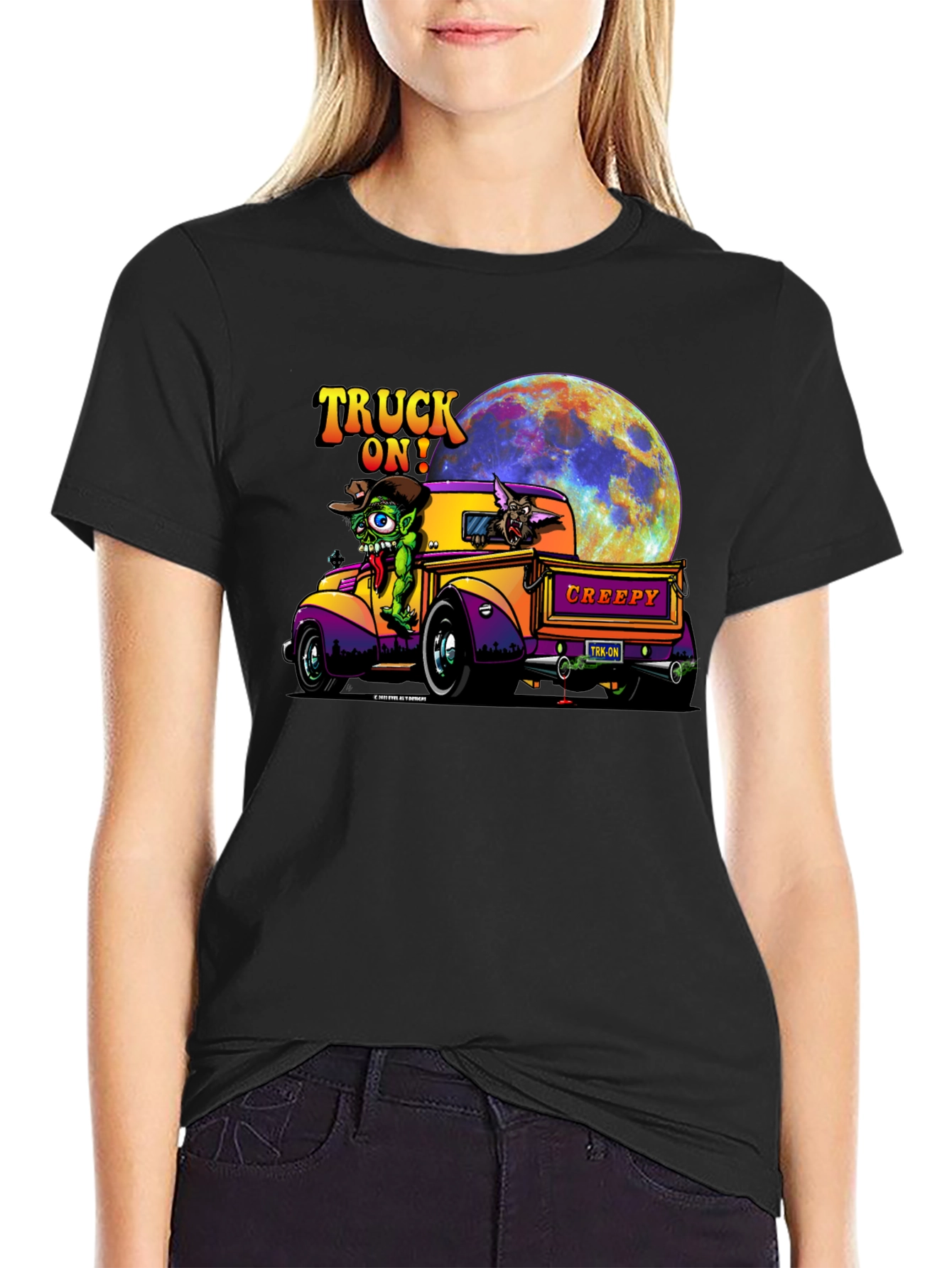 Truck On! Creepy Cartoon Graphic Tee