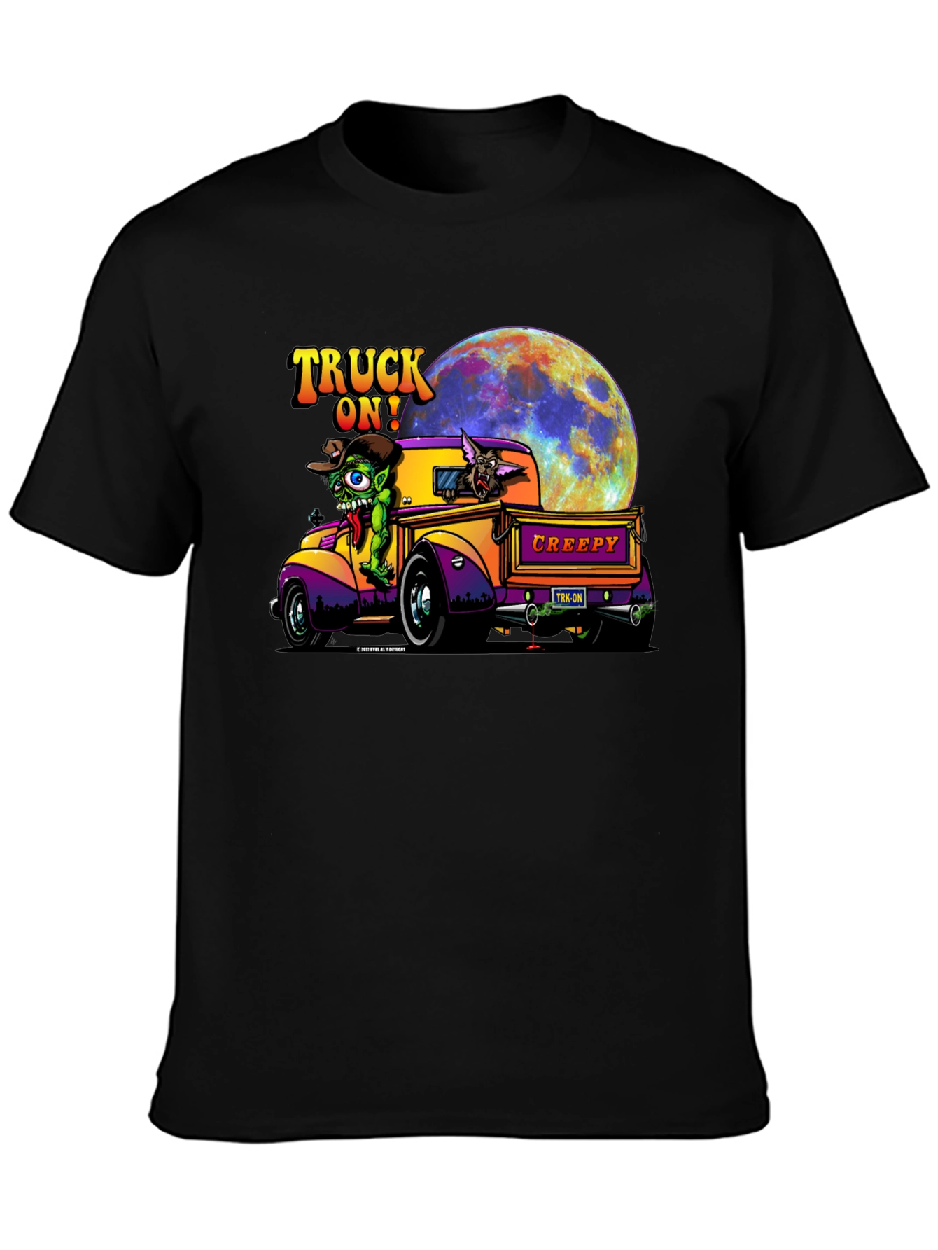 Truck On! Creepy Cartoon Graphic Tee