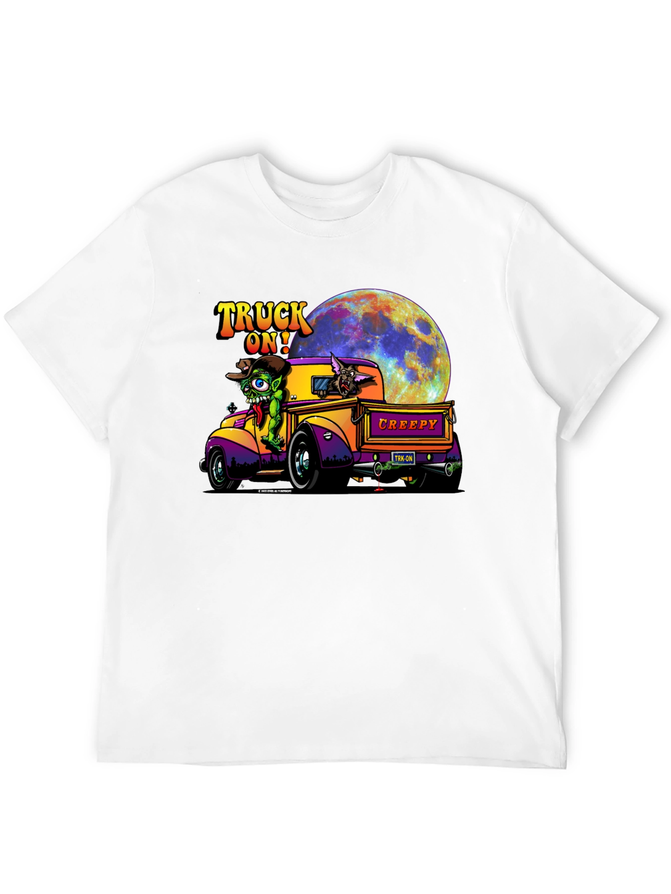 Truck On! Creepy Cartoon Graphic Tee