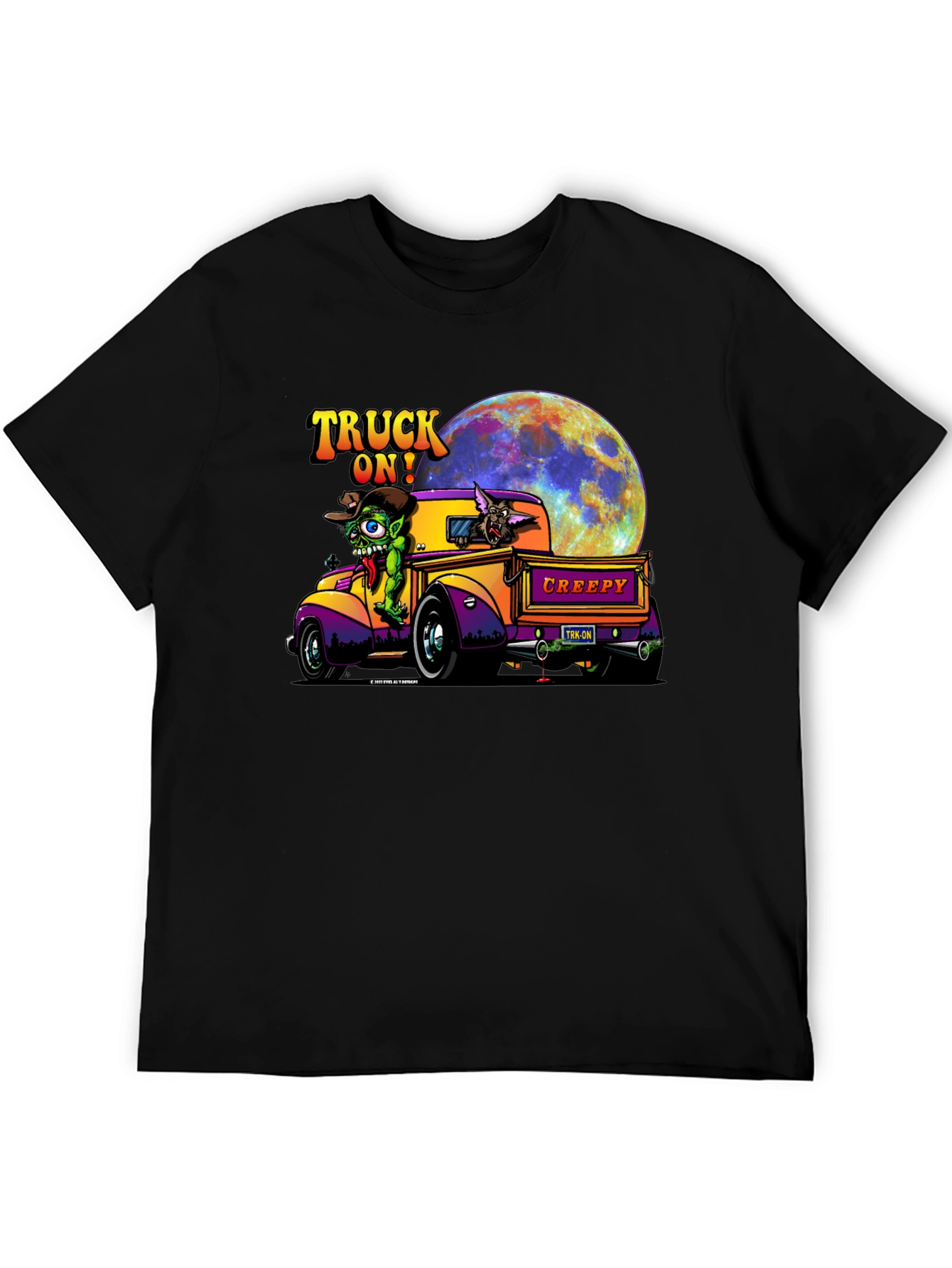 Truck On! Creepy Cartoon Graphic Tee