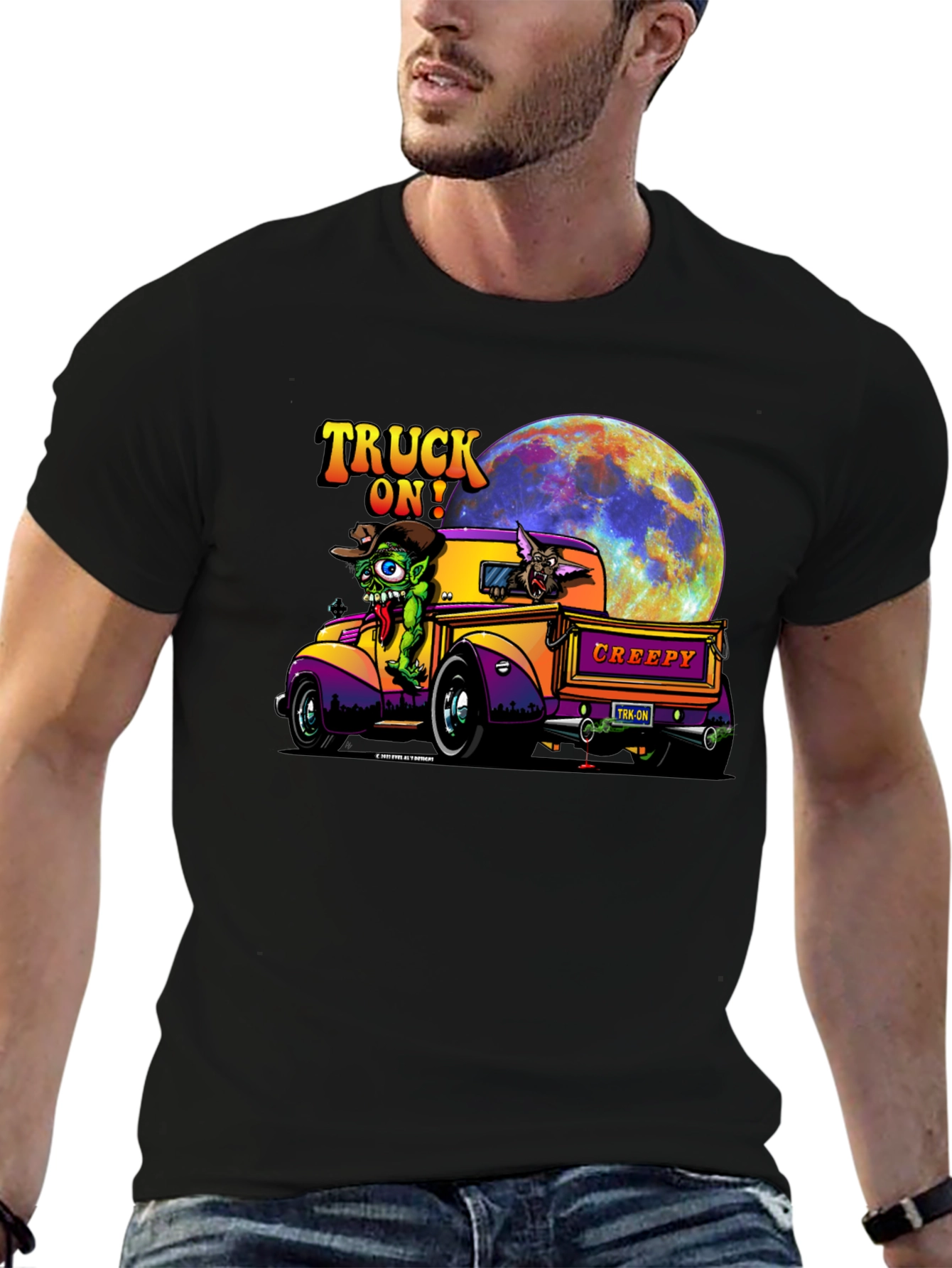 Truck On! Creepy Cartoon Graphic Tee