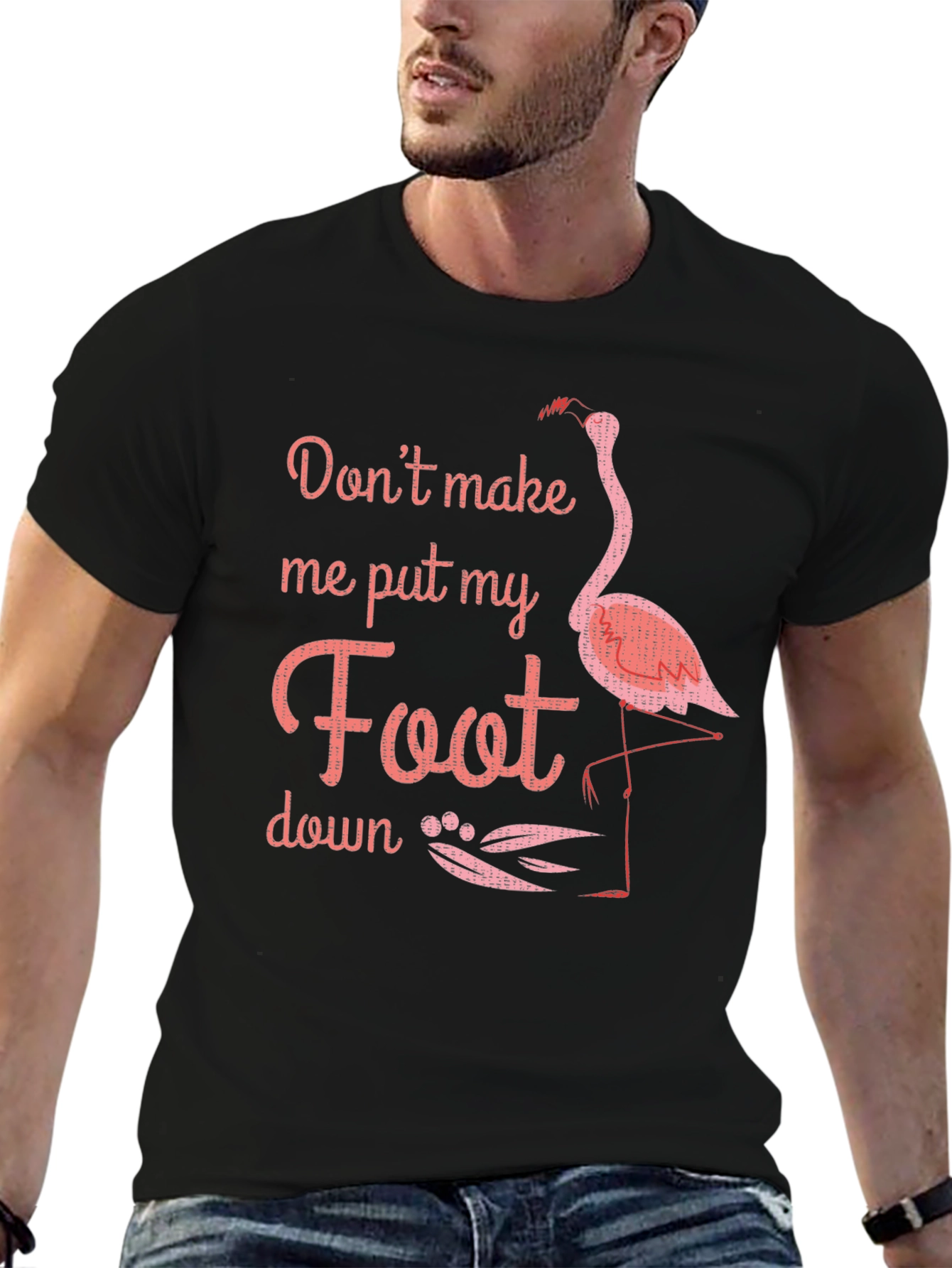 Flamingo Foot Down Graphic Tee