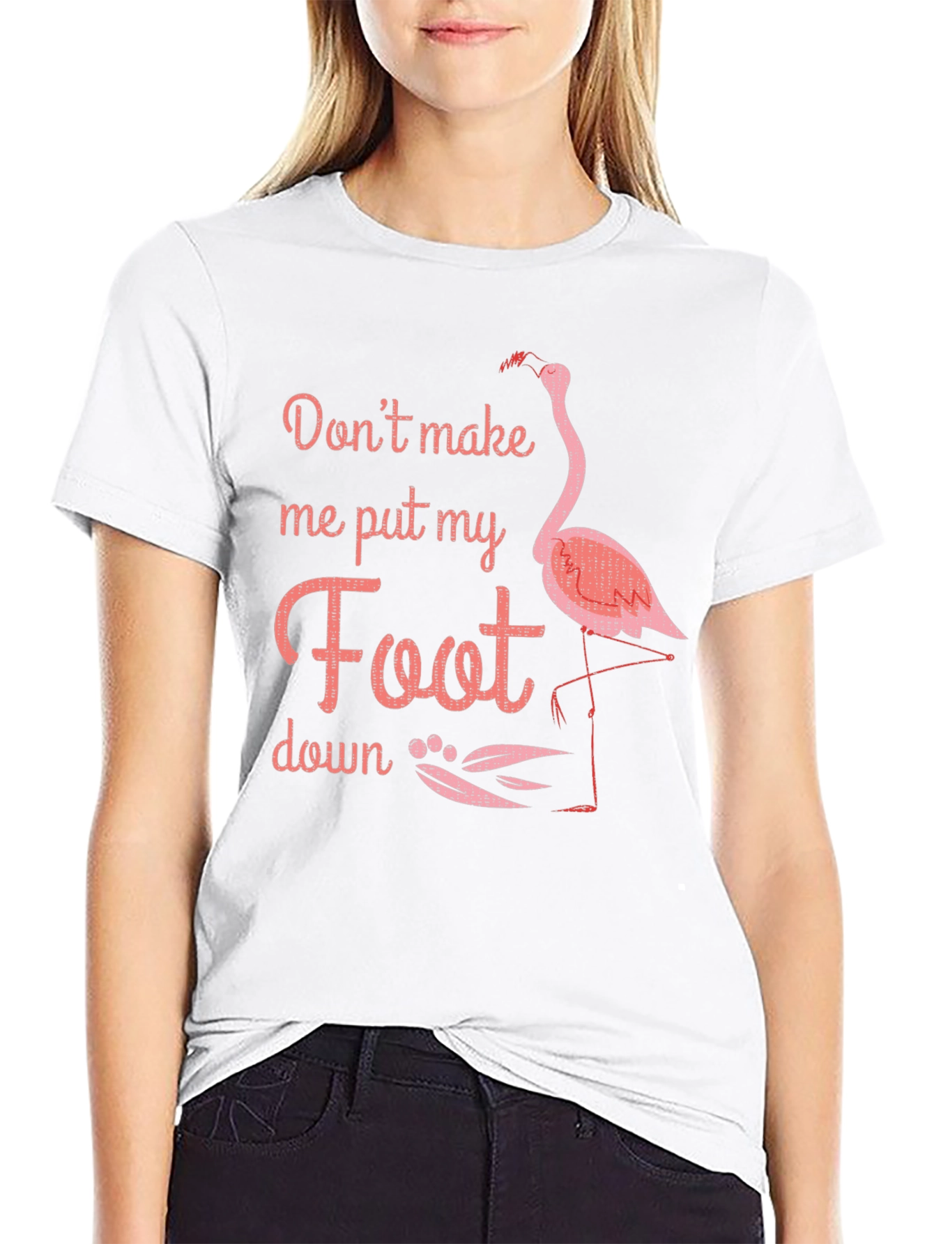 Flamingo Foot Down Graphic Tee