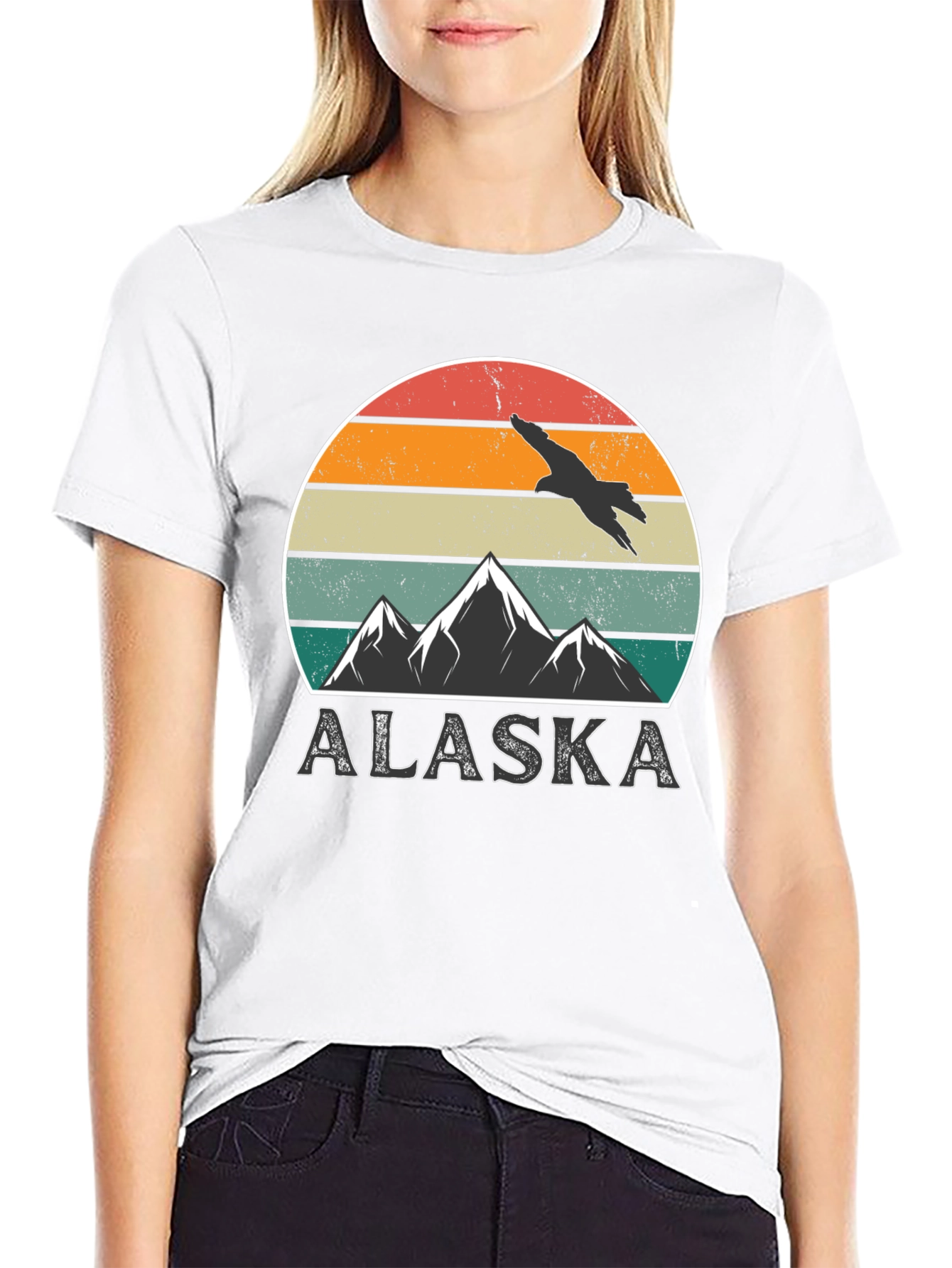 Alaska Mountain Sunset Graphic Tee