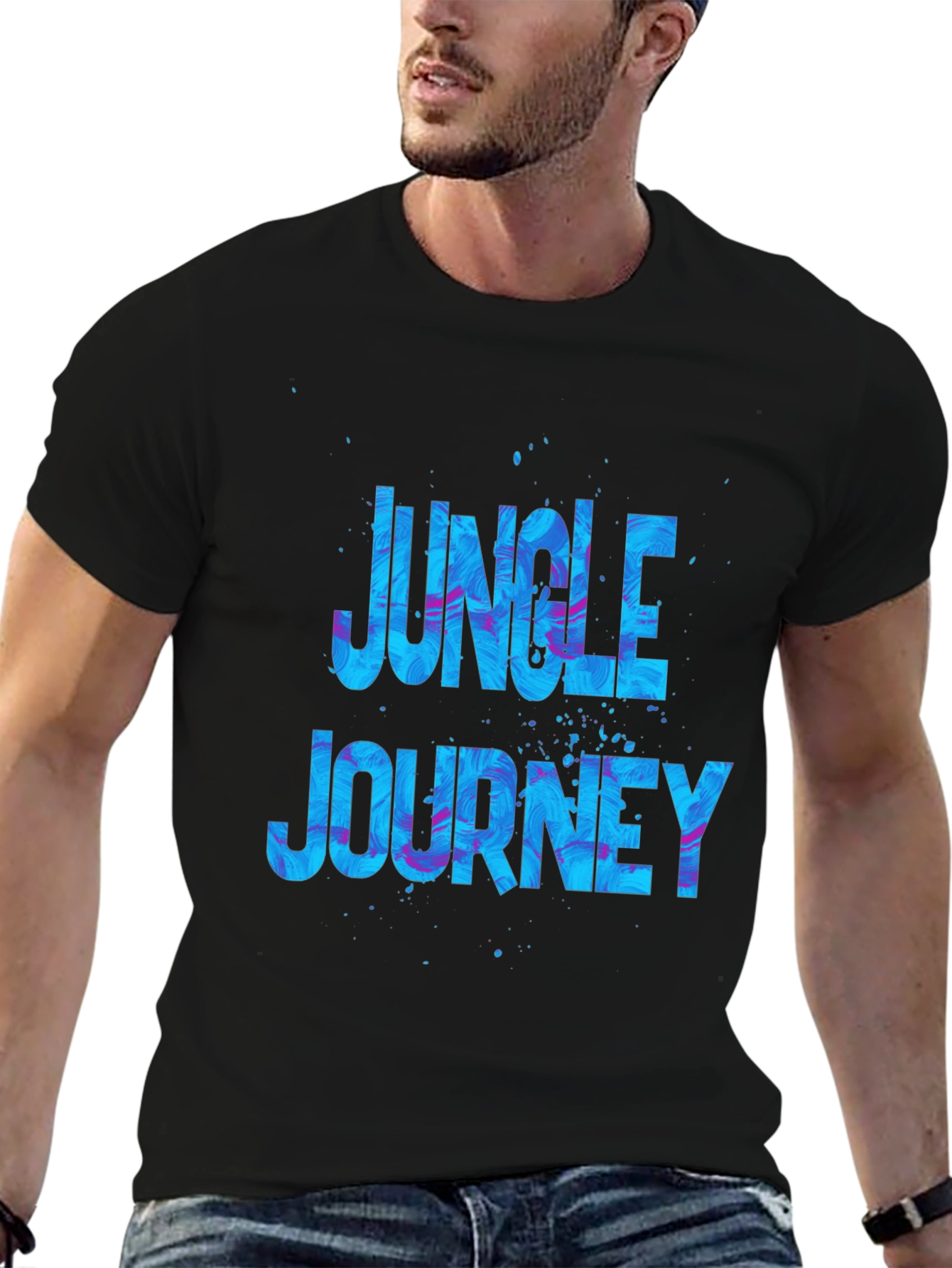 Jungle Journey Graphic Black T-Shirt
