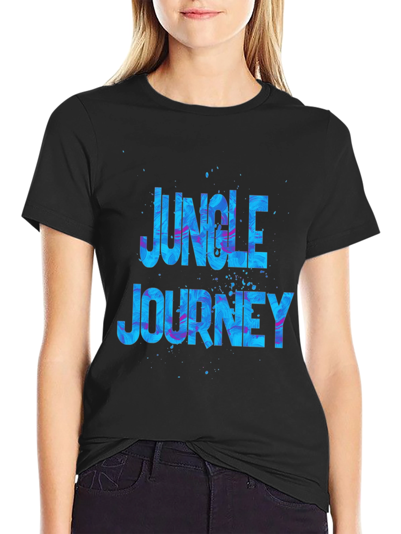 Jungle Journey Graphic Black T-Shirt
