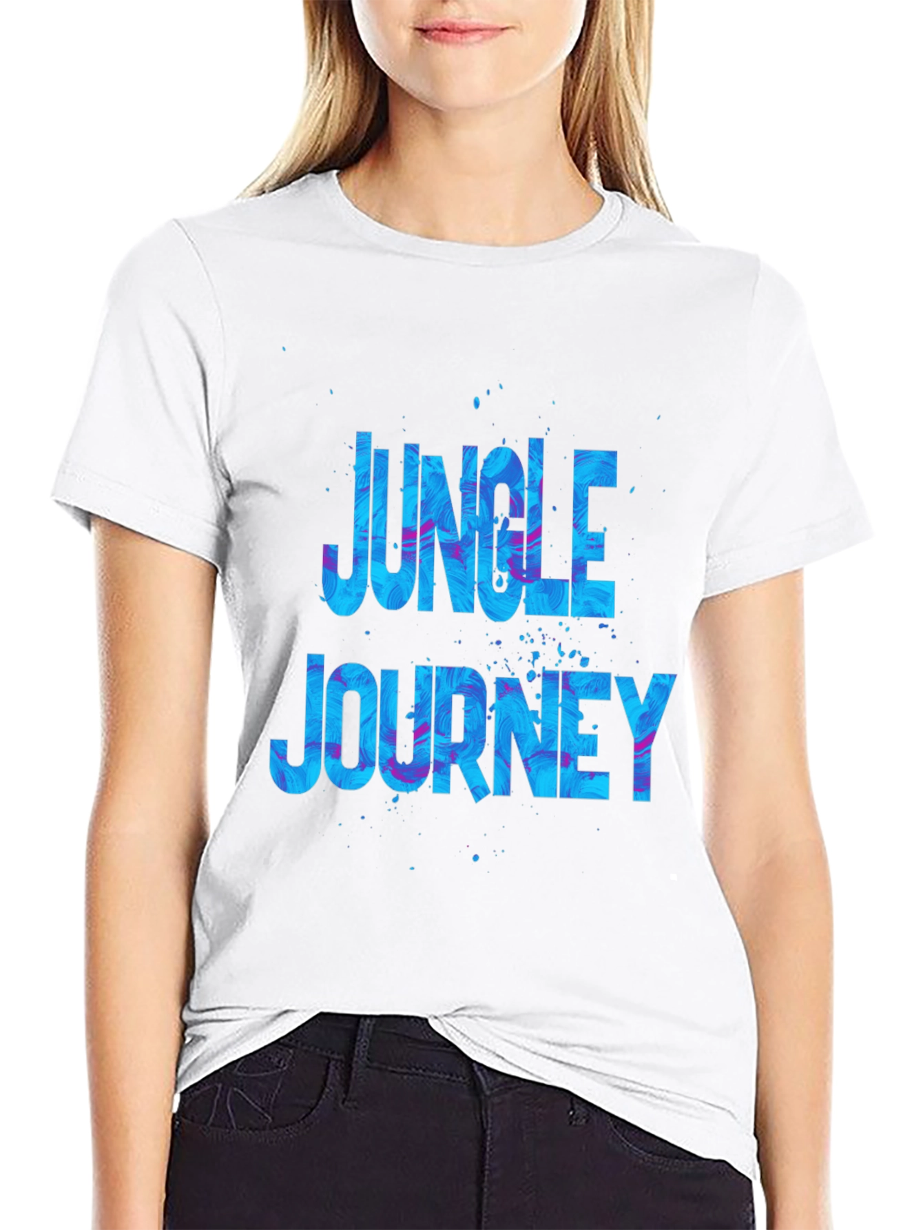 Jungle Journey Graphic Black T-Shirt