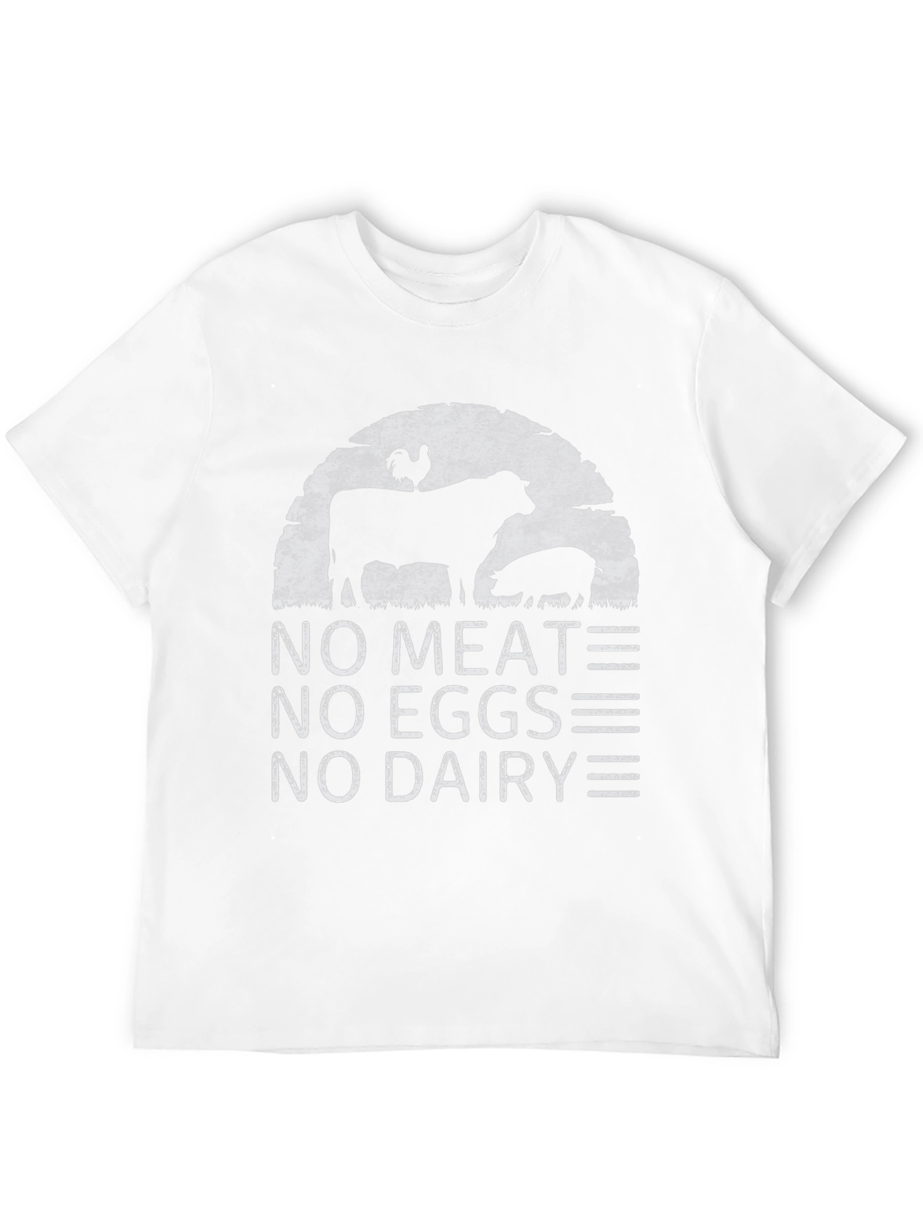 Vegan T-Shirt - No Meat No Eggs No Dairy