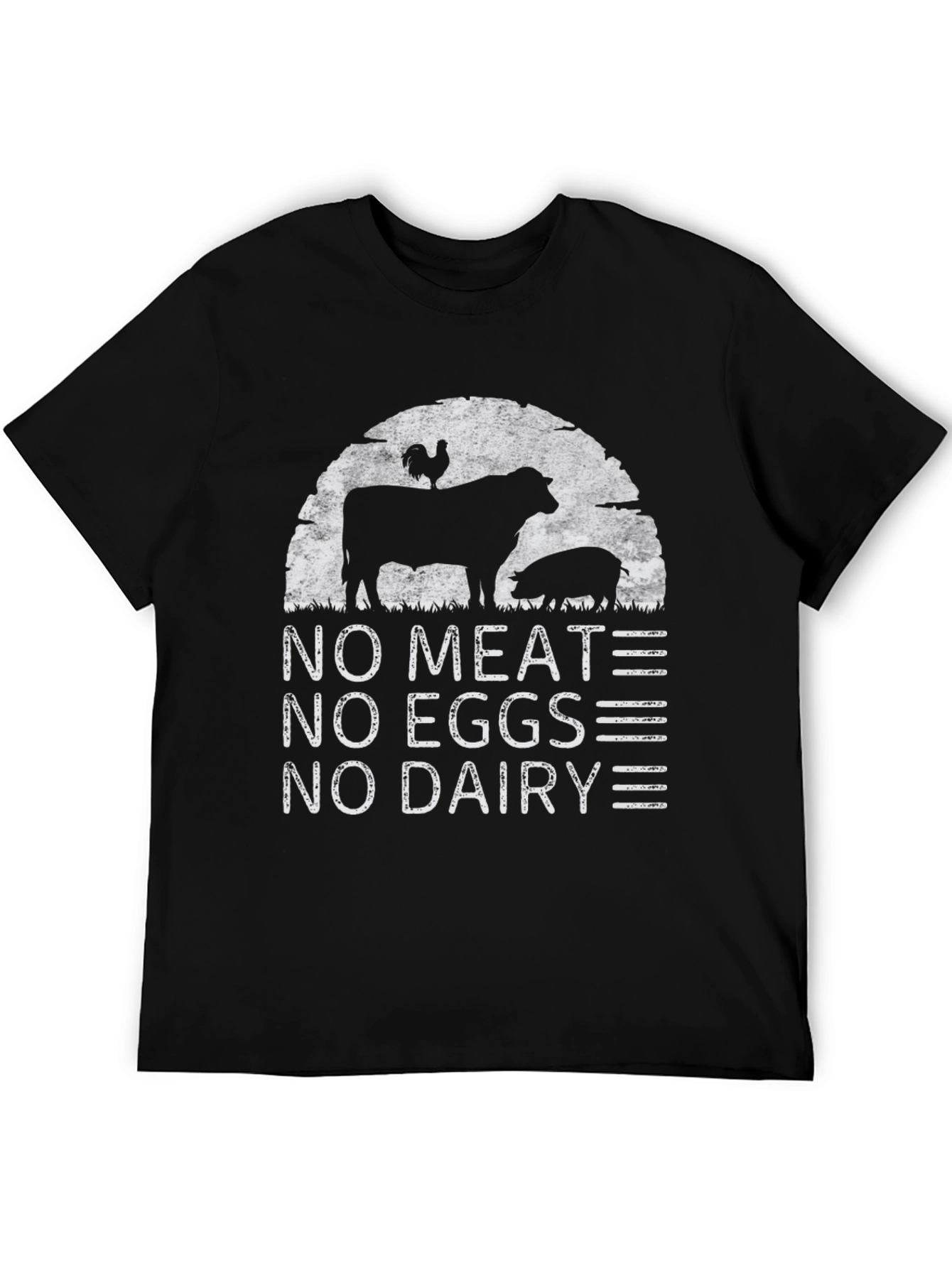 Vegan T-Shirt - No Meat No Eggs No Dairy