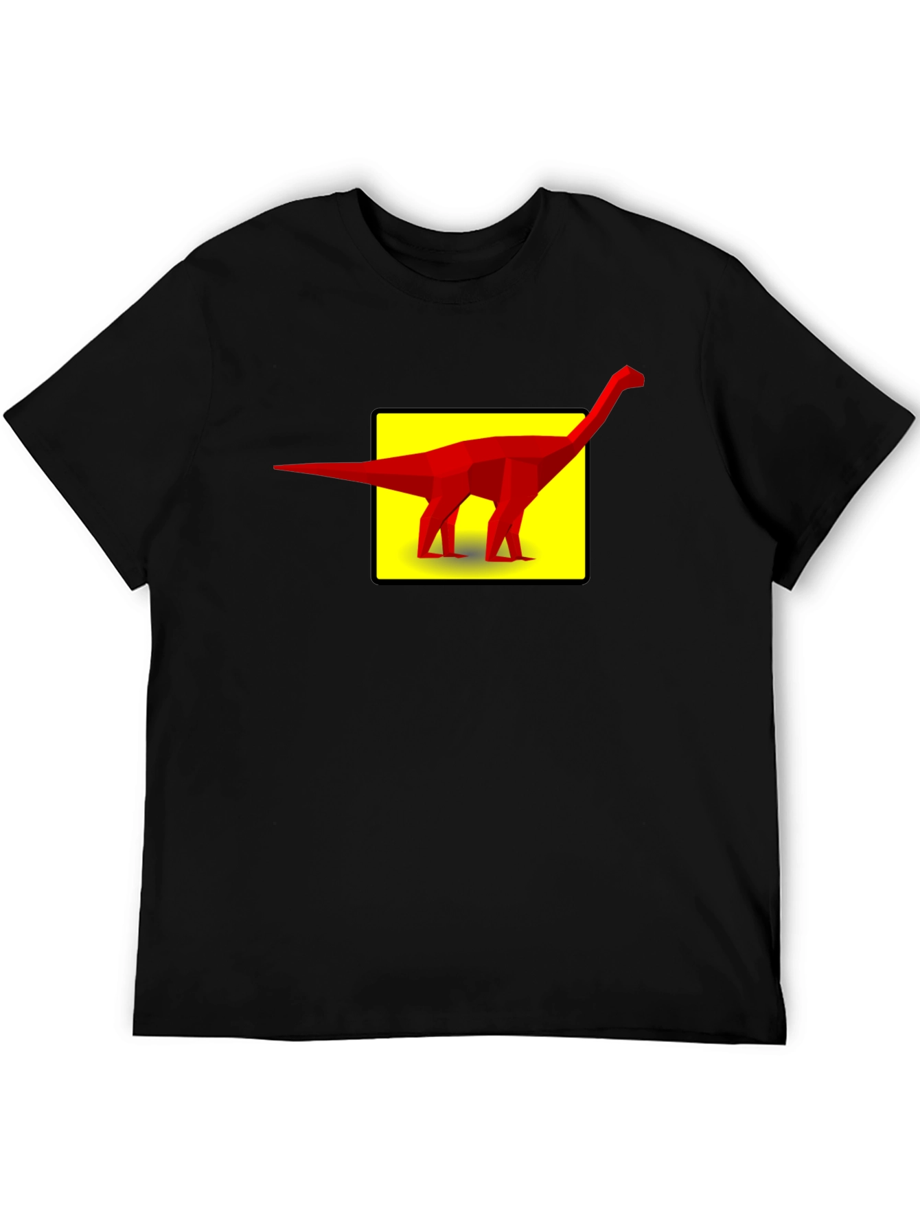 Dino Graphic Tee - Geometric Dinosaur Design
