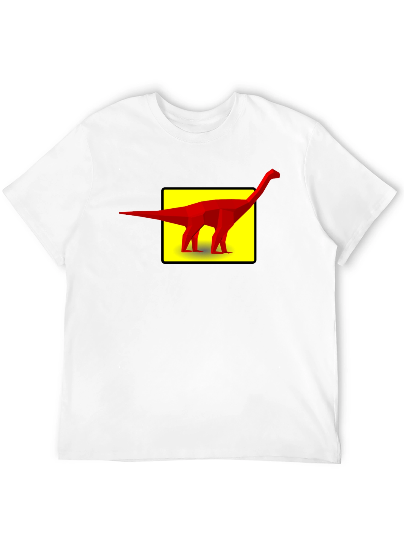 Dino Graphic Tee - Geometric Dinosaur Design