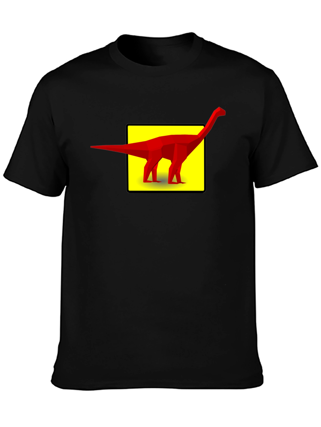 Dino Graphic Tee - Geometric Dinosaur Design