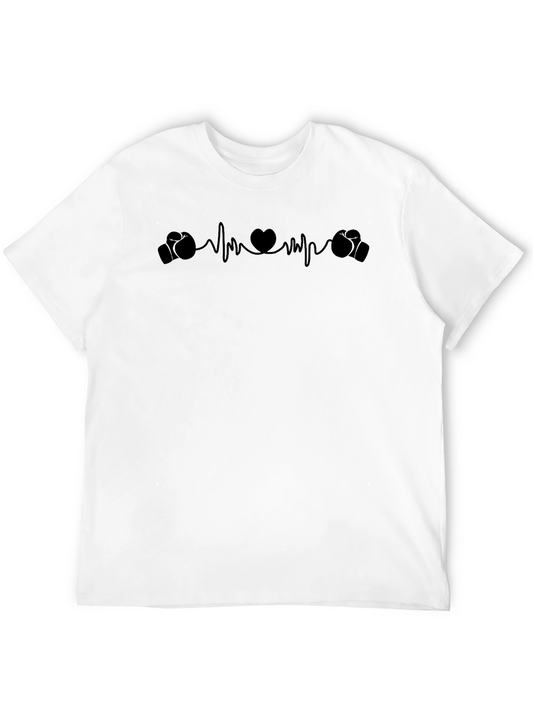 Boxing Heartbeat Graphic Tee -  Stylish & Unique