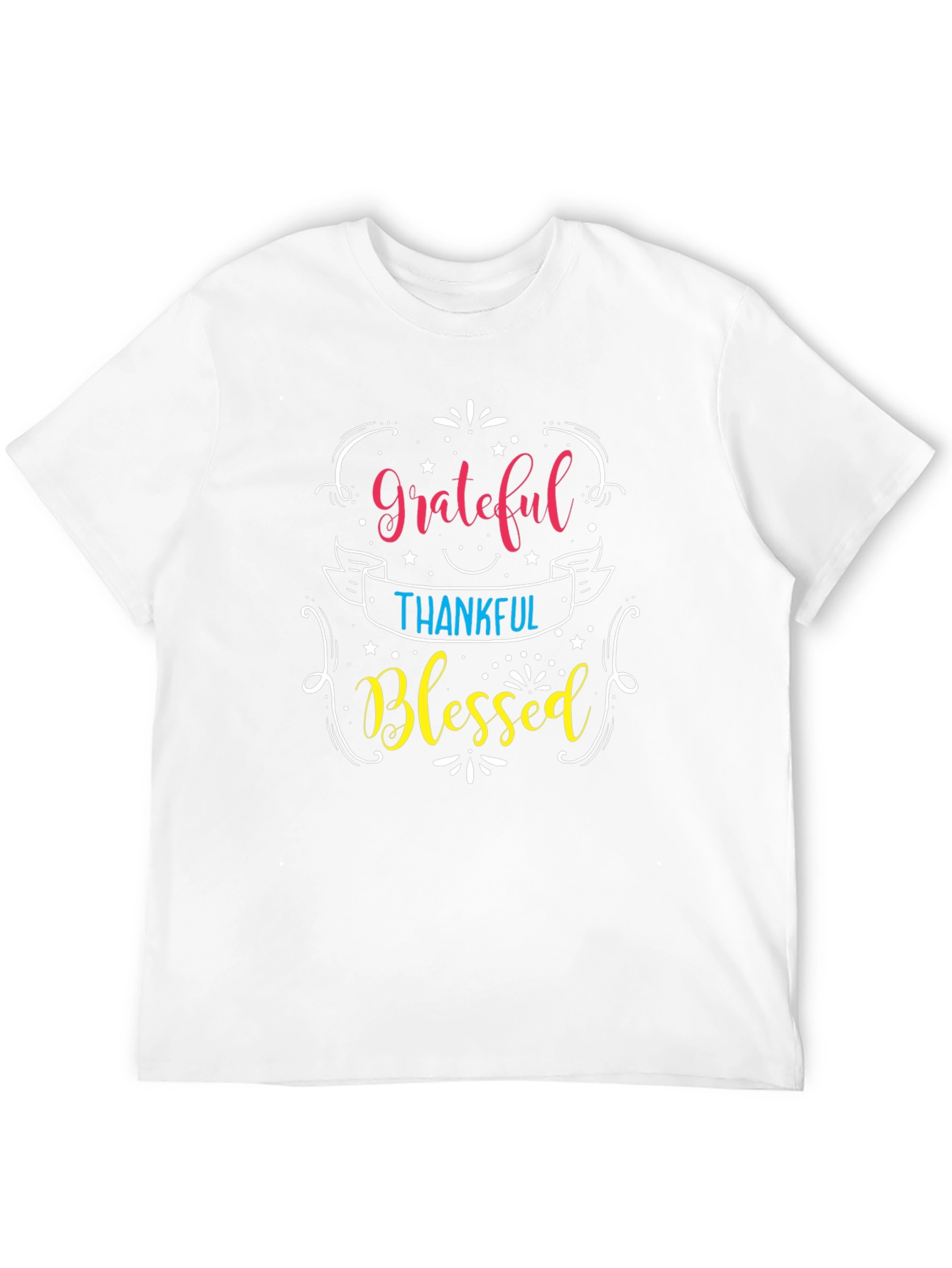 Grateful Thankful Blessed Graphic T-Shirt