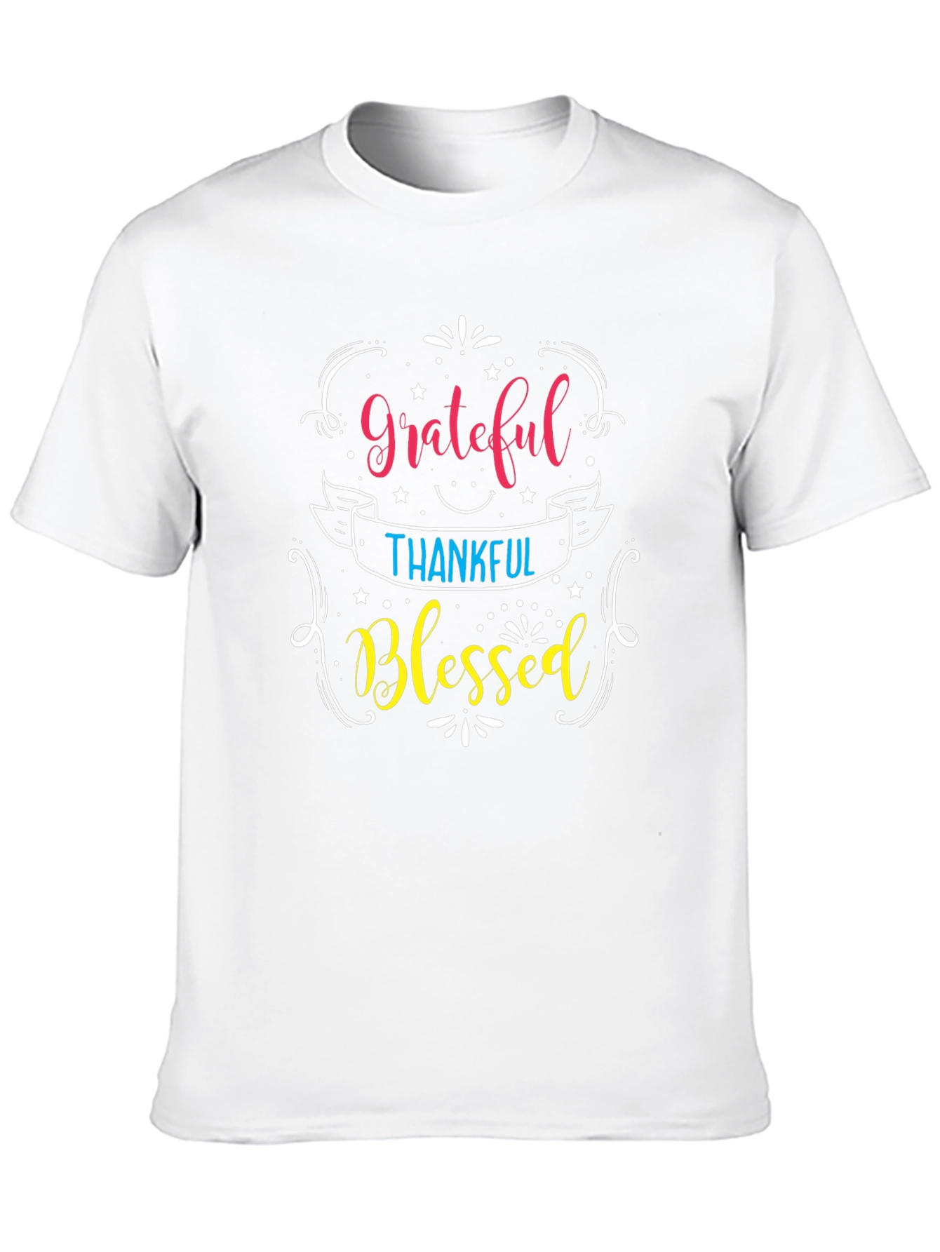 Grateful Thankful Blessed Graphic T-Shirt