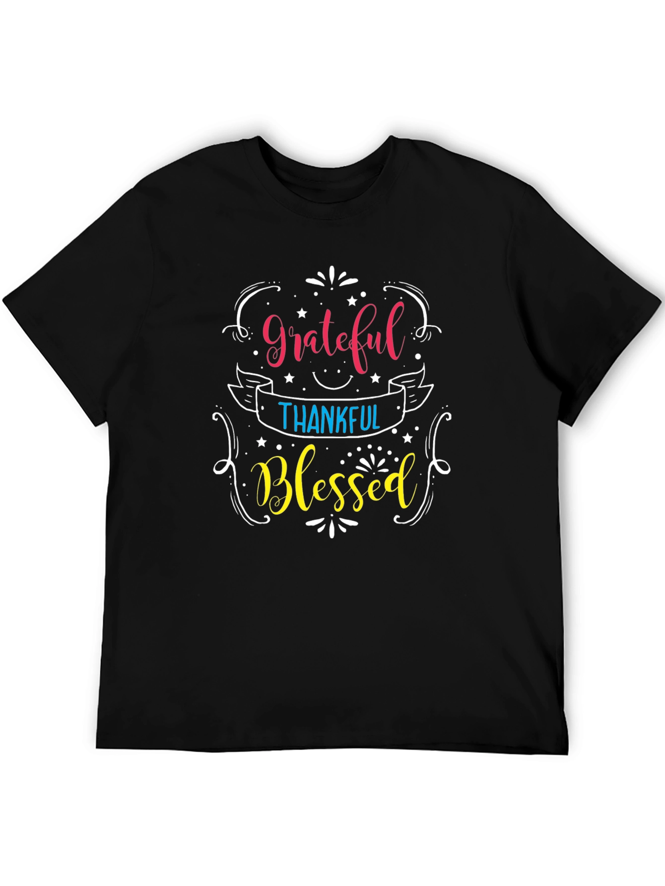 Grateful Thankful Blessed Graphic T-Shirt