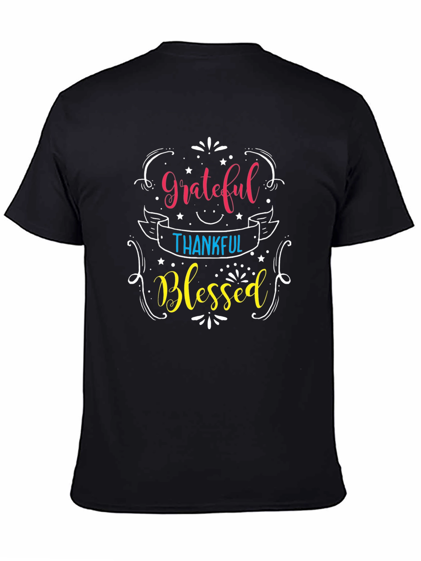 Grateful Thankful Blessed Graphic T-Shirt