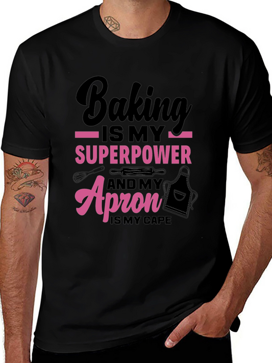 Baking Superpower T-Shirt - Bakers Apron Cape
