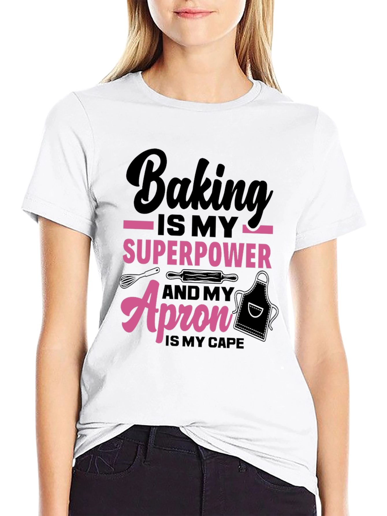 Baking Superpower T-Shirt - Bakers Apron Cape