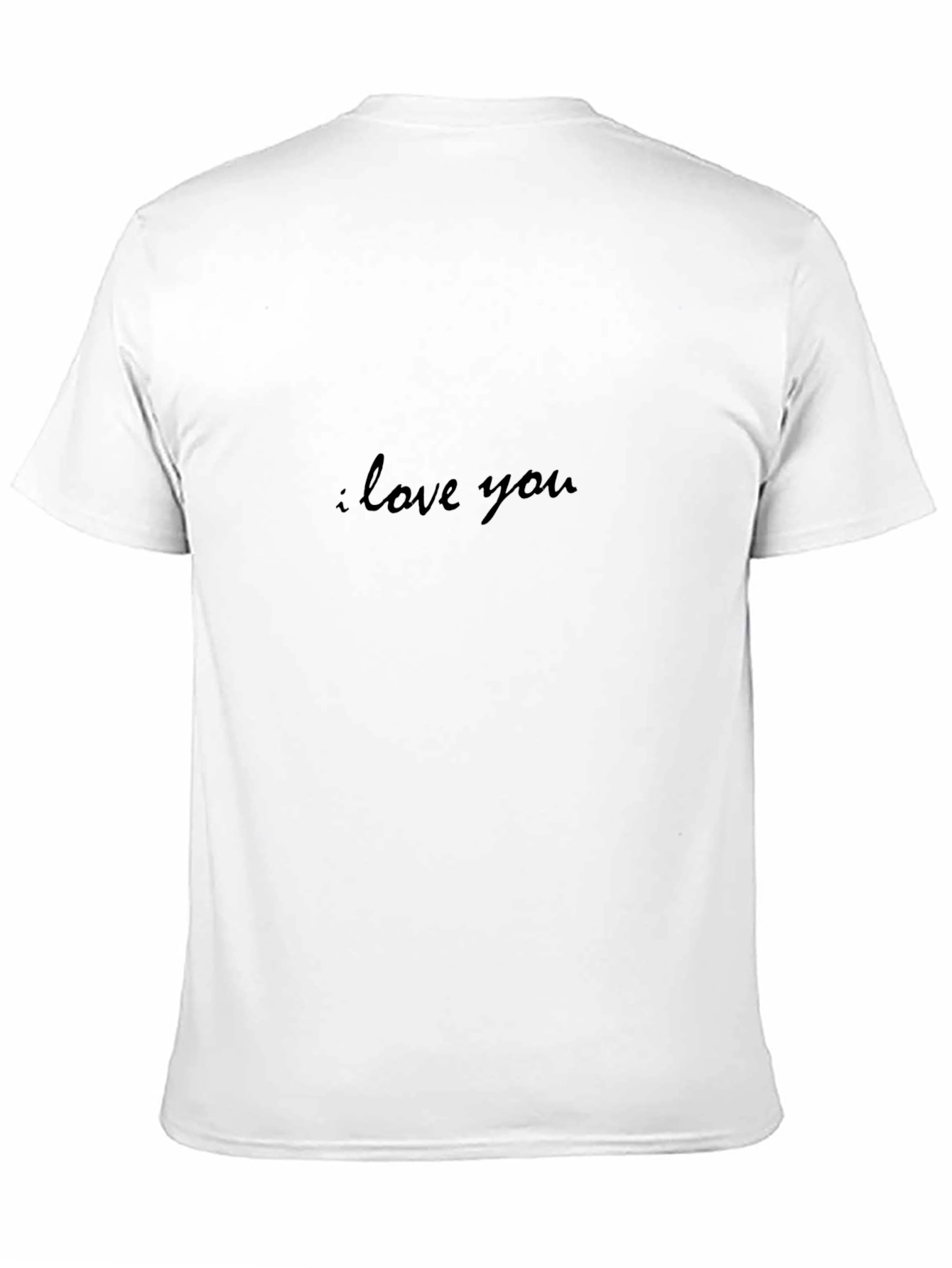 I Love You Black T-Shirt - Soft Style Tee