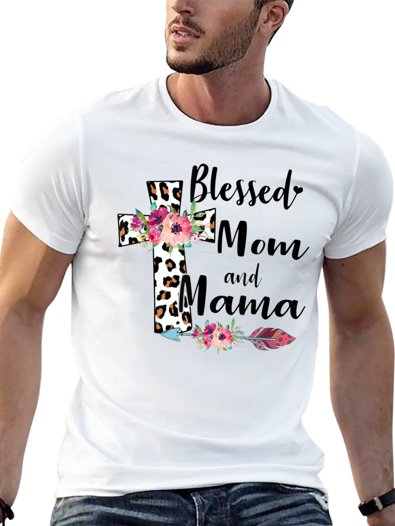 Blessed Mom Mama Graphic Tee