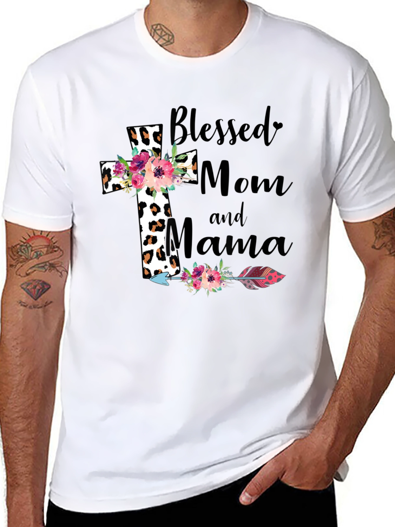 Blessed Mom Mama Graphic Tee