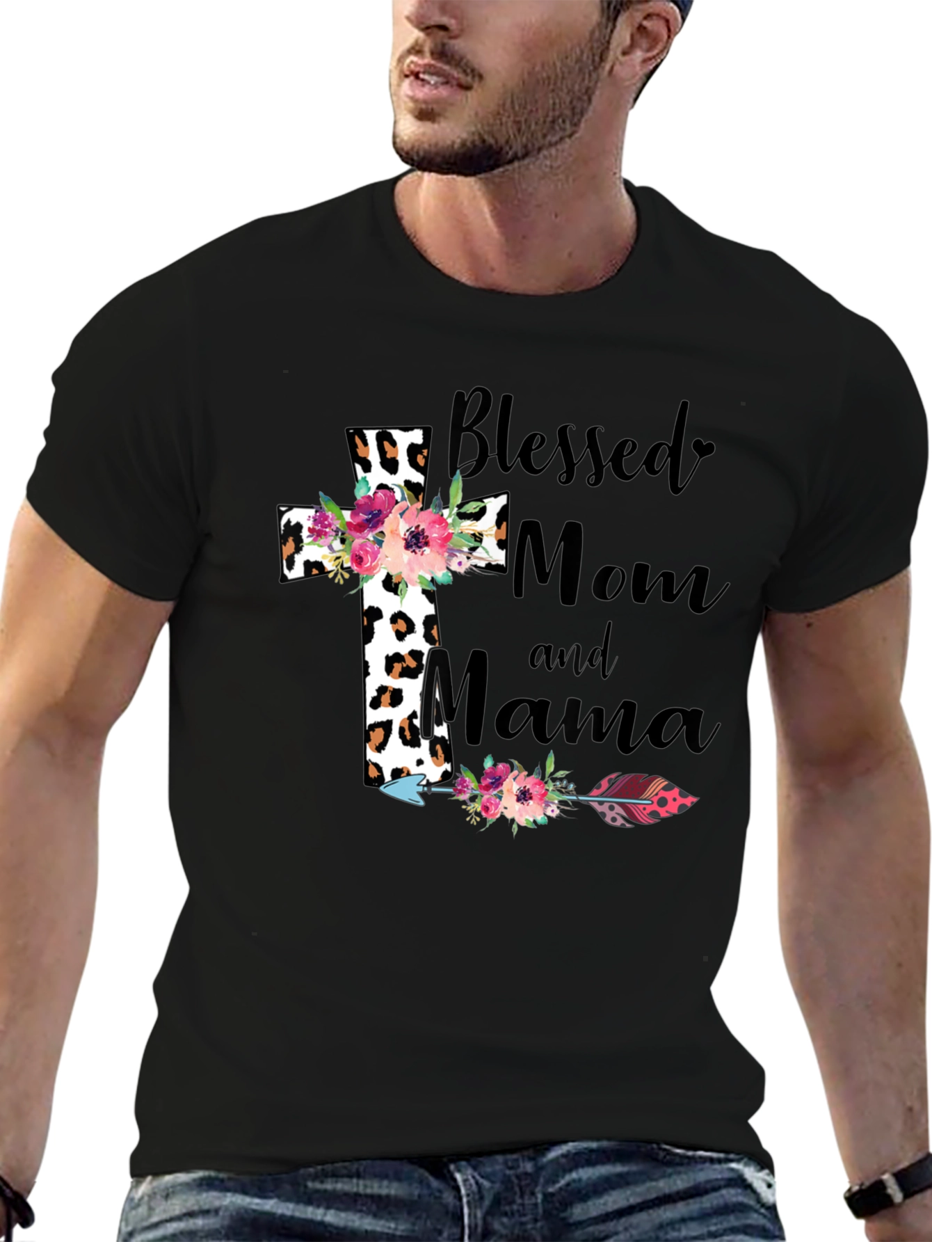 Blessed Mom Mama Graphic Tee