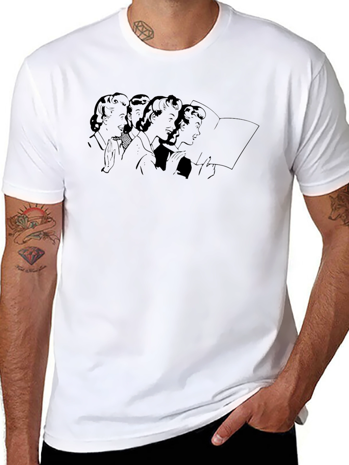 Retro Reading Group Graphic Tee - Unisex