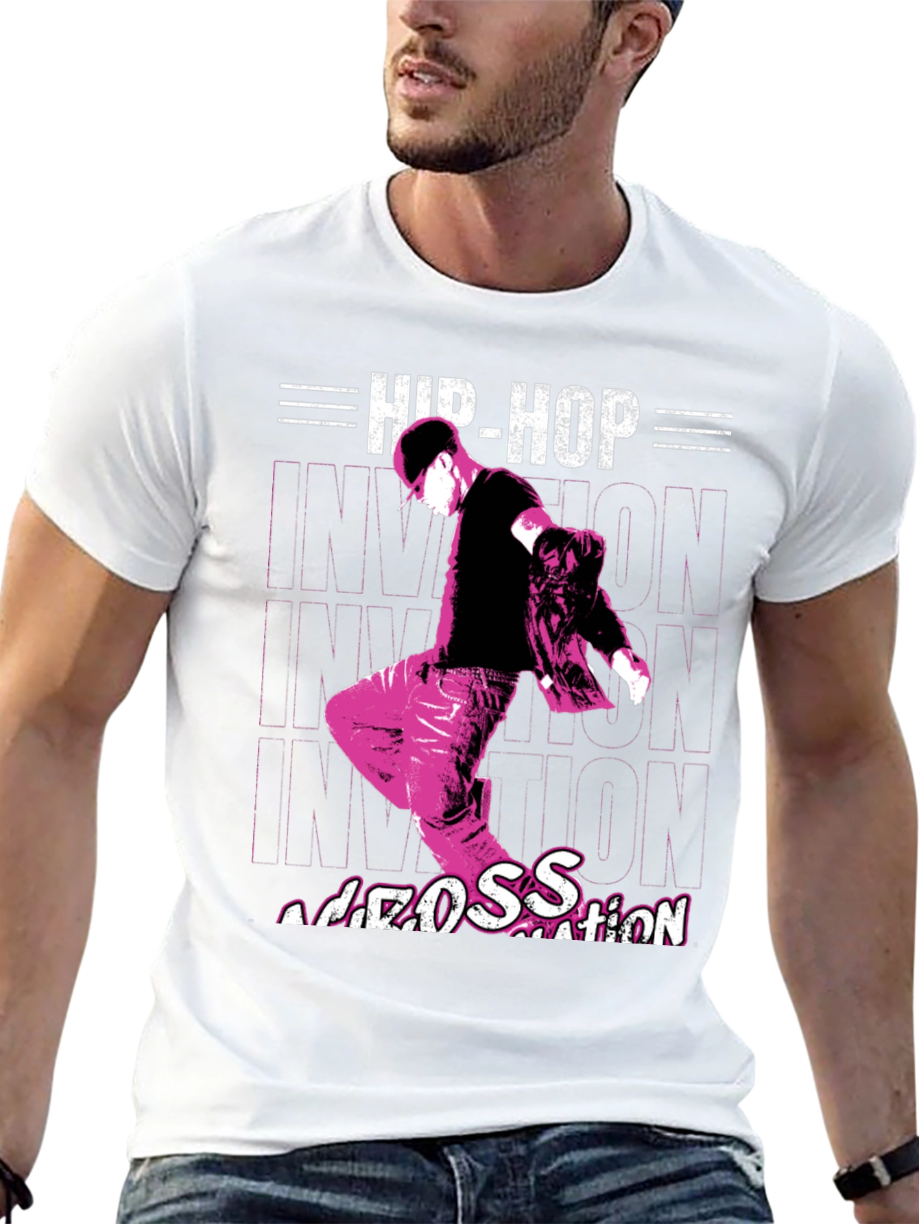 Hip-Hop Nation Graphic Tee - Black