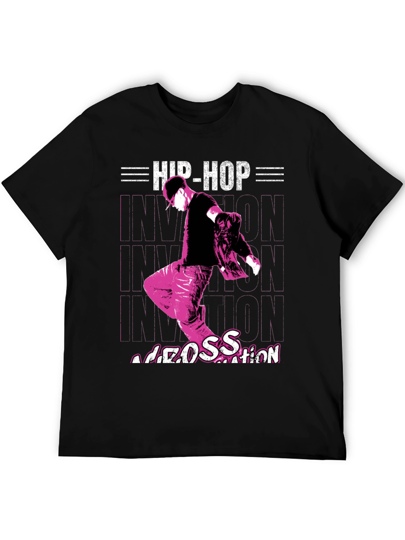 Hip-Hop Nation Graphic Tee - Black
