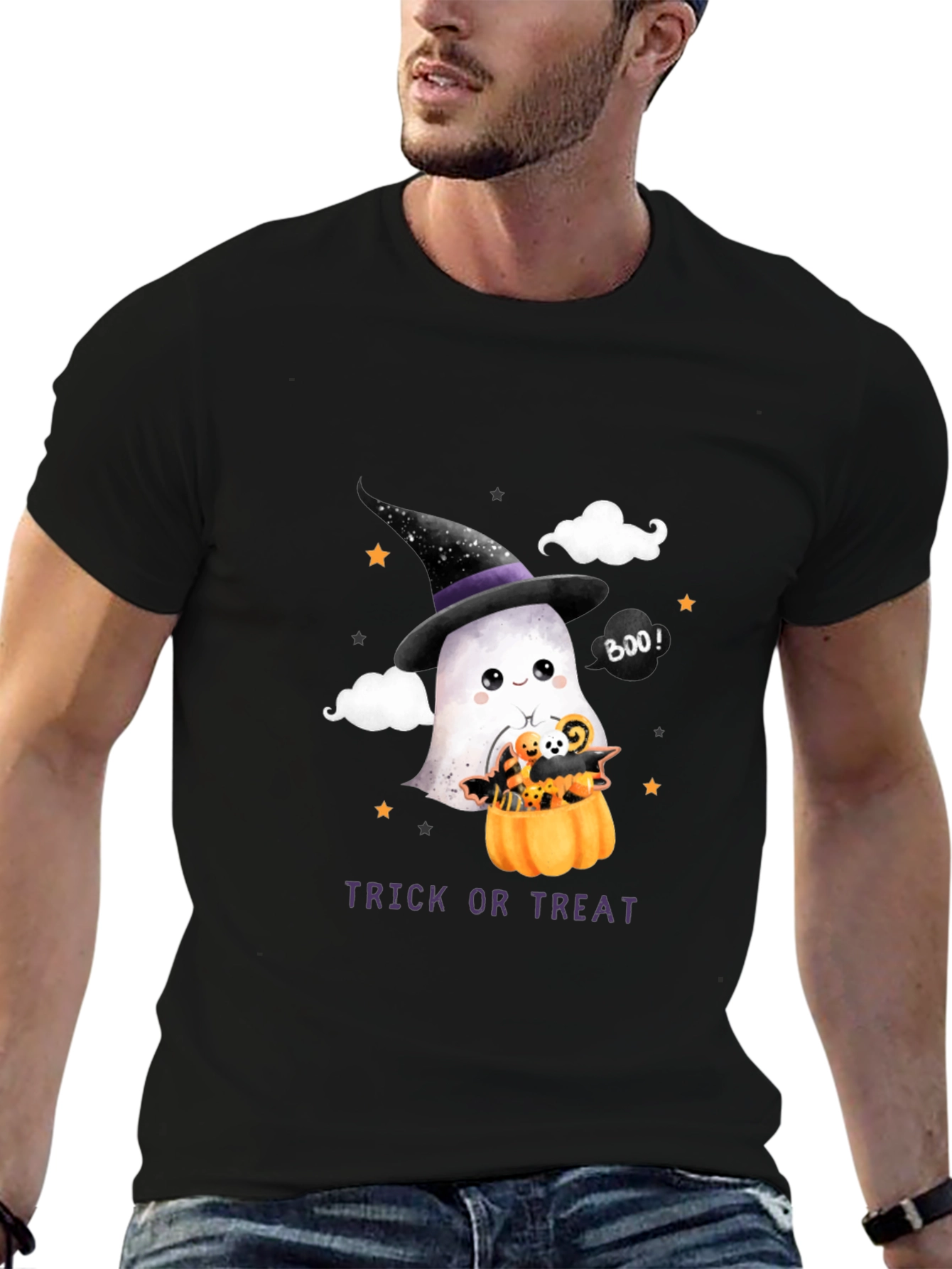 Halloween Ghost Trick or Treat T-Shirt