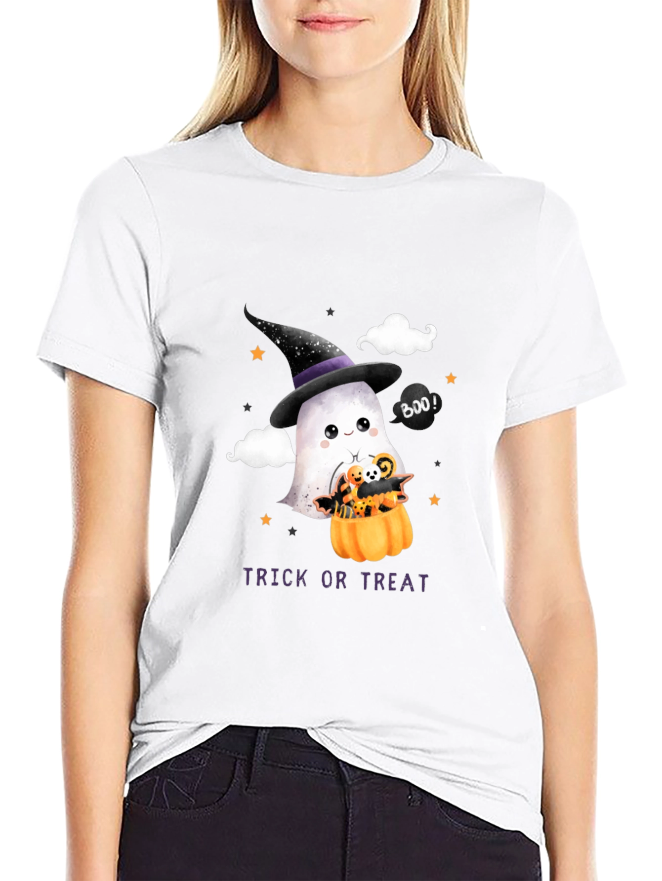 Halloween Ghost Trick or Treat T-Shirt