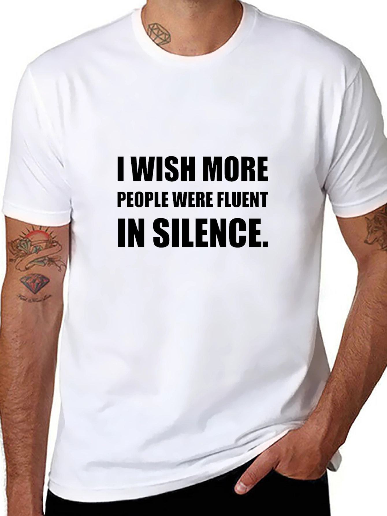 Silent Wish Black Tee