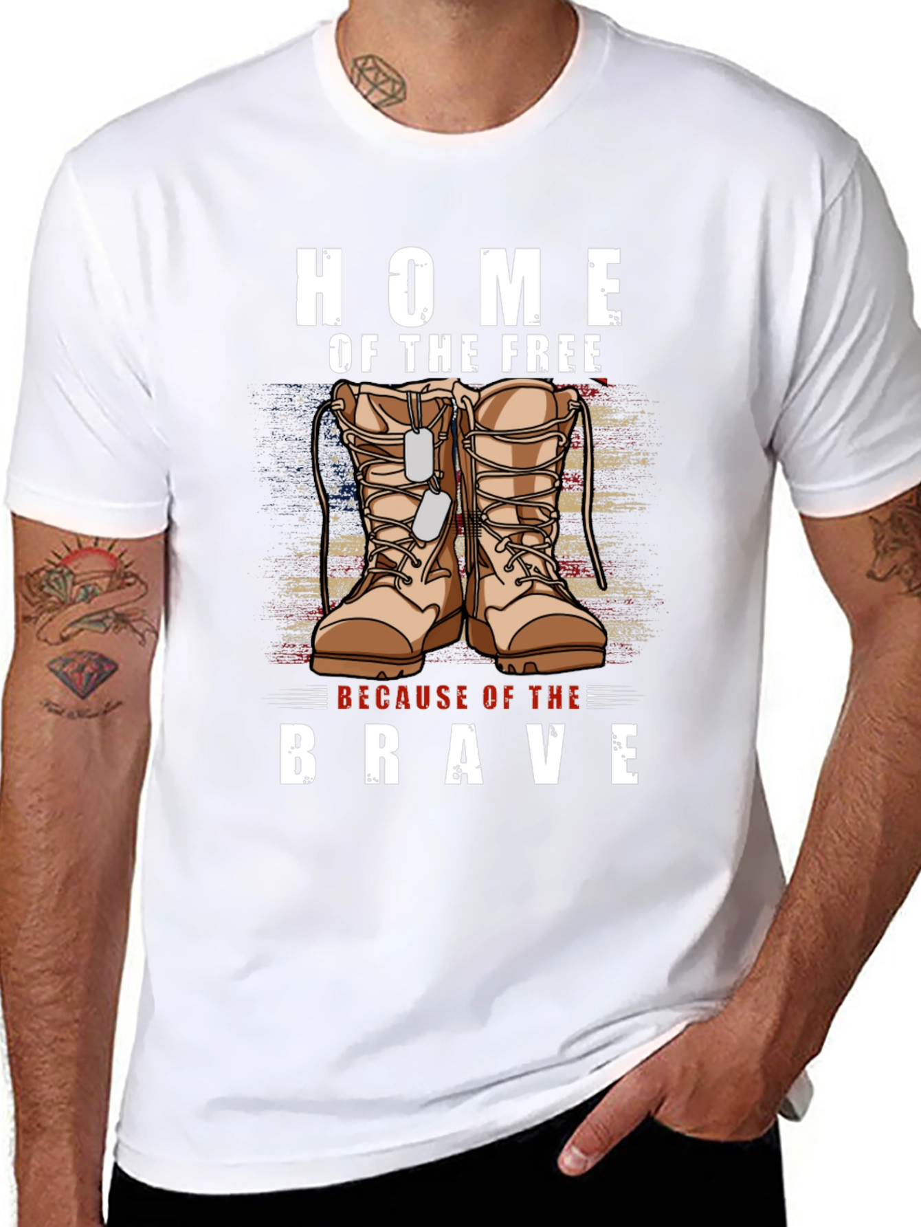 Home of the Free - Patriotic Graphic T-Shirt