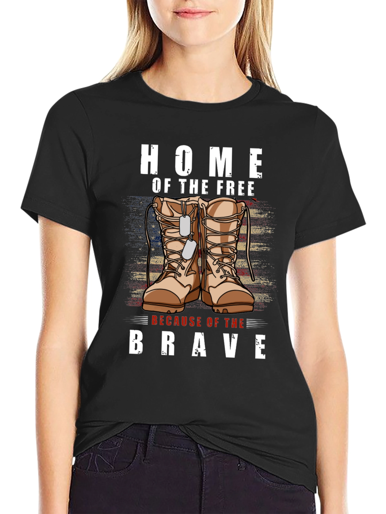 Home of the Free - Patriotic Graphic T-Shirt